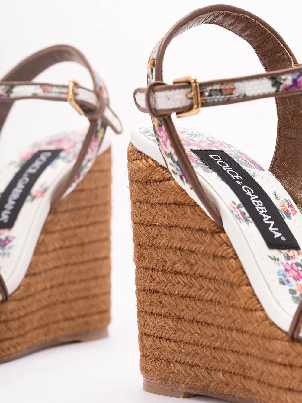 Dolce & Gabbana Wedge Sandals with Majolica Embroidery Size US 8 / IT 38 - 6 Thumbnail