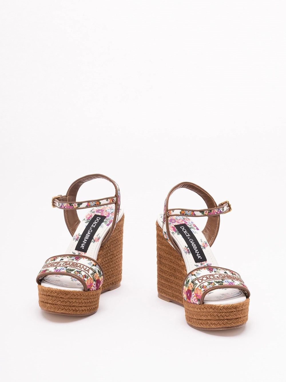 Dolce & Gabbana Wedge Sandals with Majolica Embroidery Size US 9 / IT 39 - 2 Thumbnail