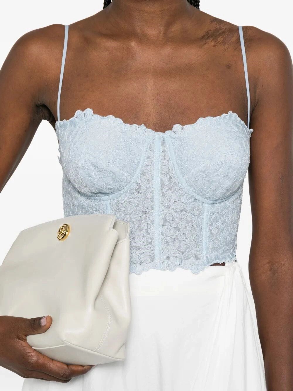 Ermanno Scervino Top With Embroidery Size M / US 6-8 / IT 42-44 - 3 Thumbnail