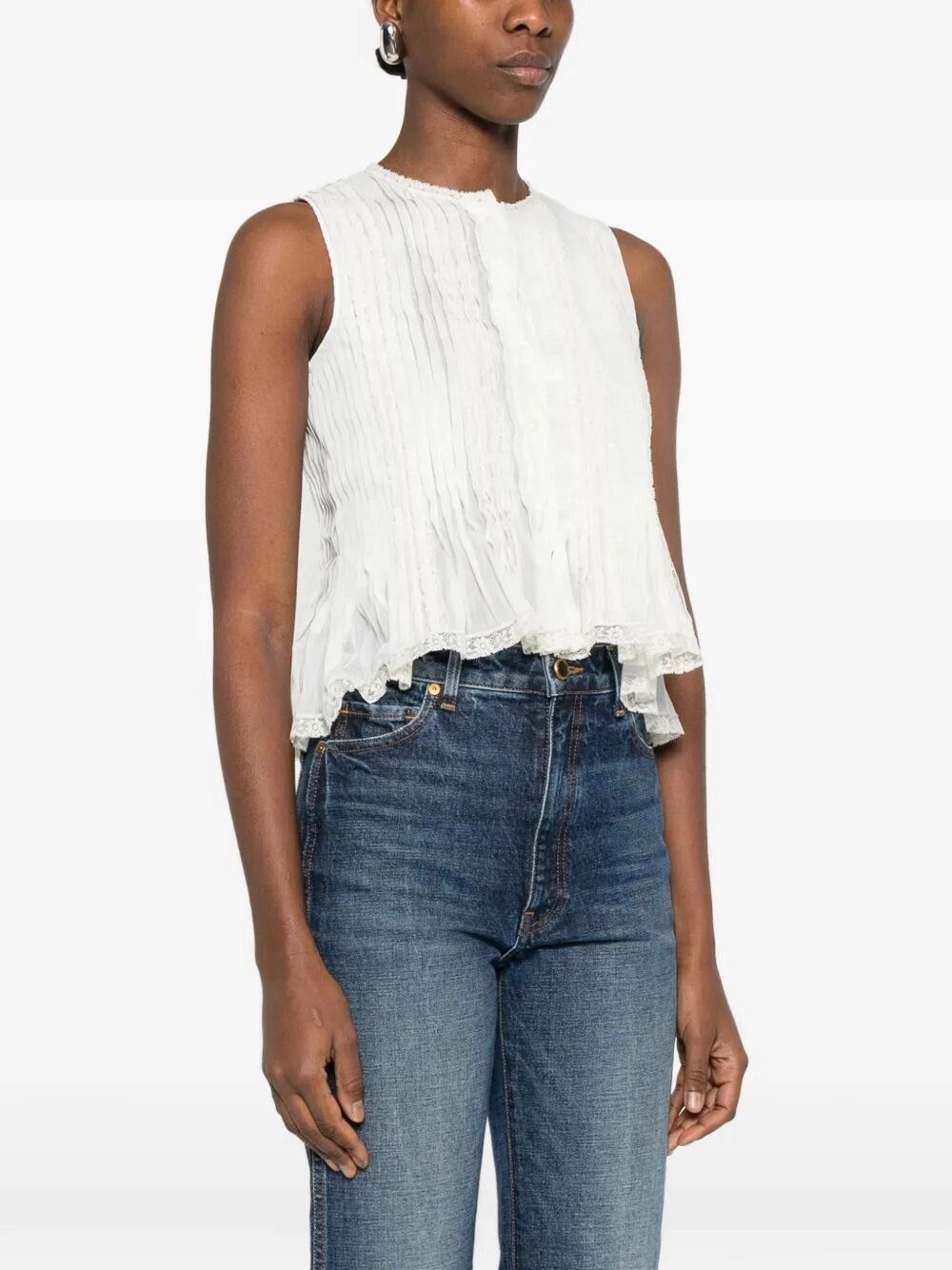 Ermanno Scervino Top With Embroidery Size M / US 6-8 / IT 42-44 - 5 Thumbnail