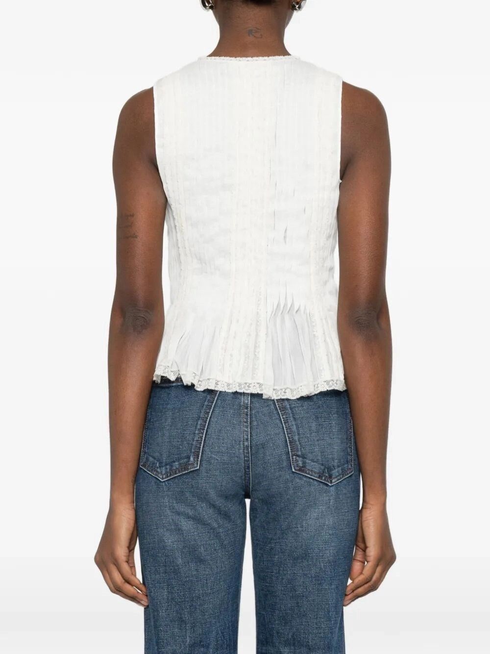 Ermanno Scervino Top With Embroidery Size M / US 6-8 / IT 42-44 - 4 Thumbnail