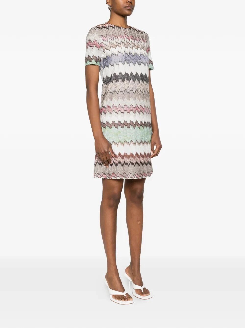 Missoni Short Dress Size L / US 10 / IT 46 - 4 Thumbnail
