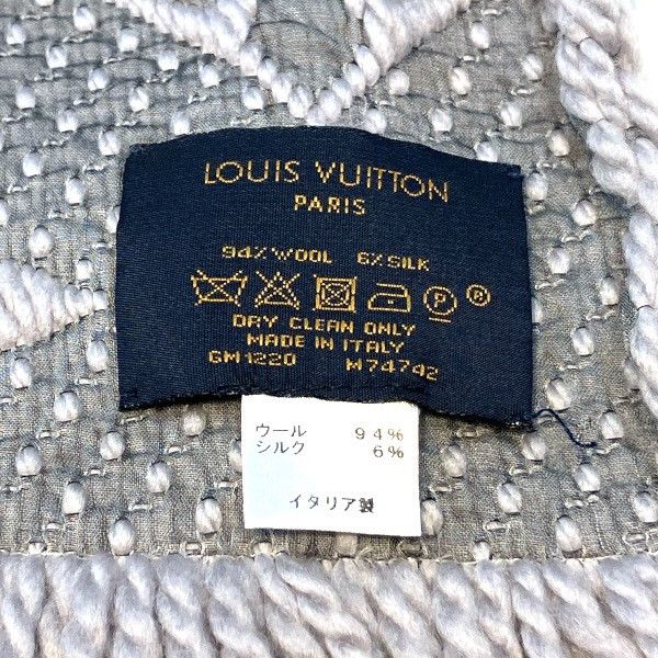 Louis Vuitton Louis Vuitton Louis Vuitton Echarpe Logomania Wool Silk Scarf Textile Scarf M74742 DUTY FREE for USA Size ONE SIZE - 4 Thumbnail