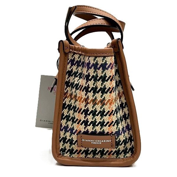 Other Other Gianni Chiarini Marcella Houndstooth Leather 2way Bag Textile Shoulder Bag DUTY FREE for USA Size ONE SIZE - 9 Thumbnail