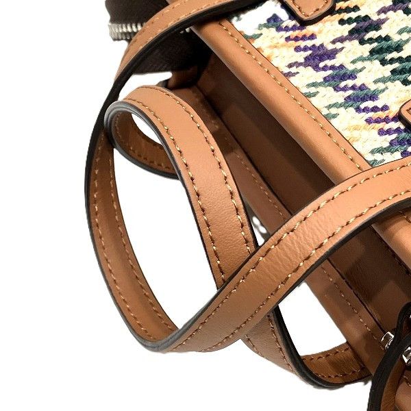 Other Other Gianni Chiarini Marcella Houndstooth Leather 2way Bag Textile Shoulder Bag DUTY FREE for USA Size ONE SIZE - 8 Thumbnail