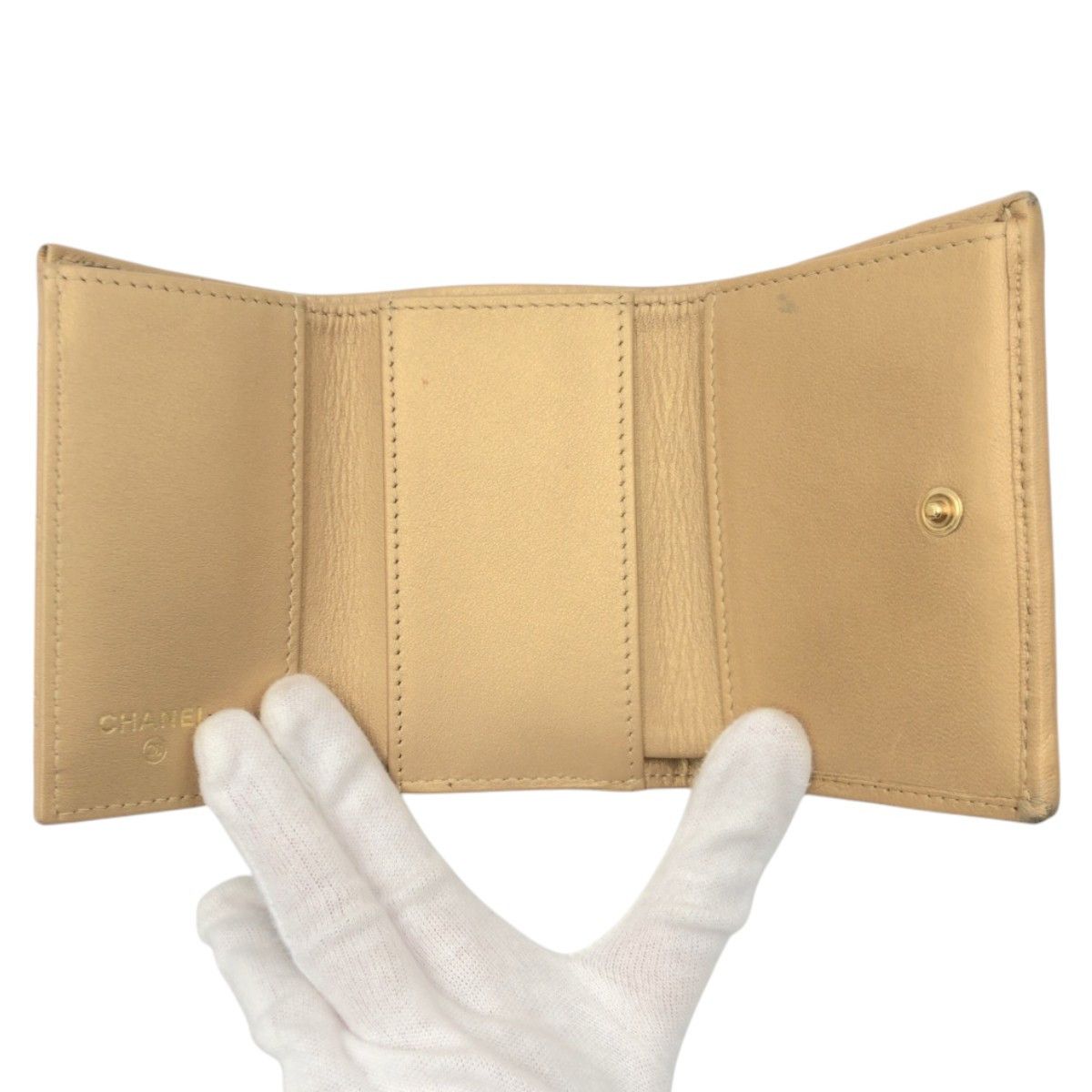 Chanel Chanel Chanel Matelasse Coco Mark Leather Trifold Wallet Leather Short Wallet DUTY FREE for USA Size ONE SIZE - 8 Thumbnail