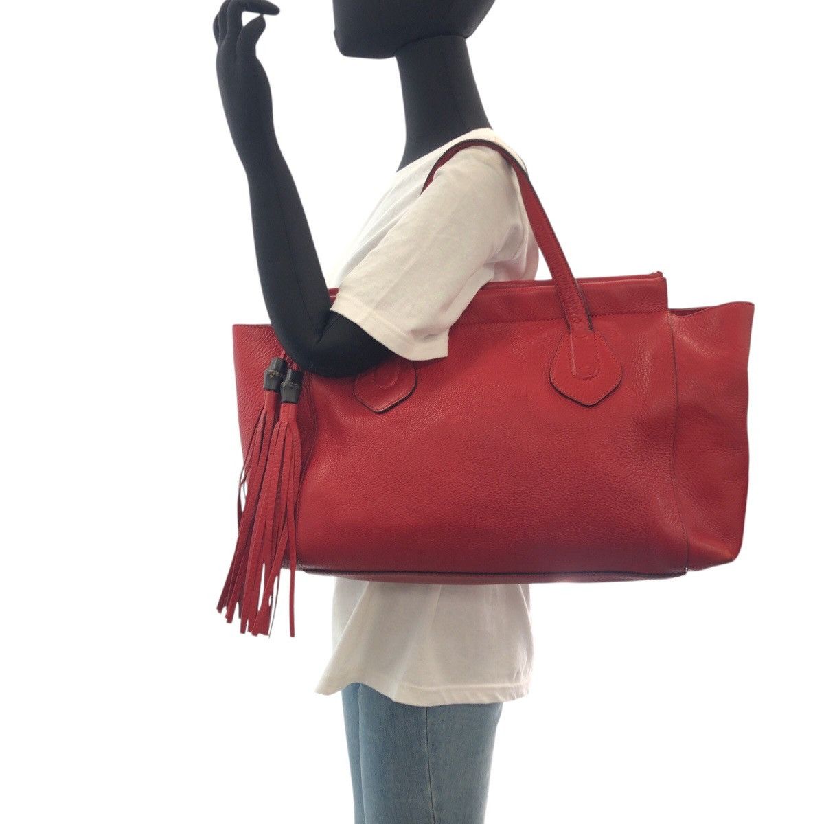 Gucci Gucci Gucci Bamboo Leather 2way Bag Leather Shoulder Bag 354469 DUTY FREE for USA Size ONE SIZE - 8 Thumbnail