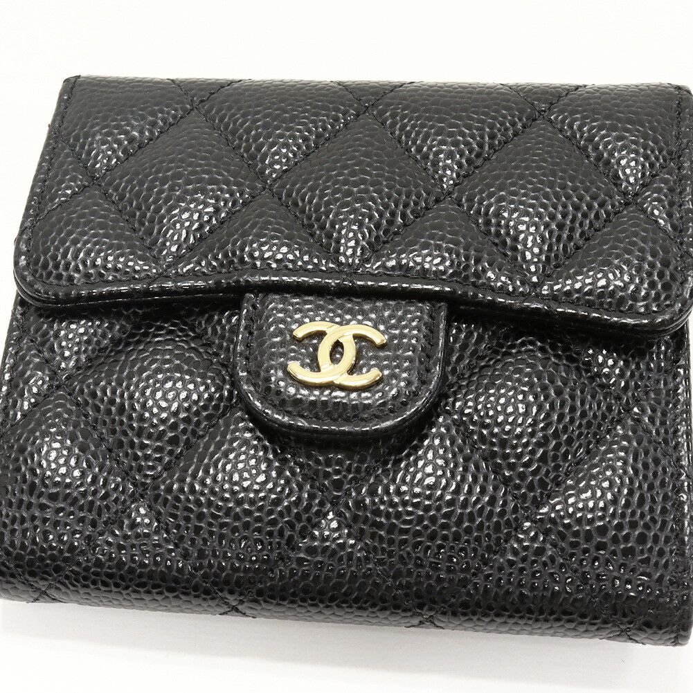 Chanel Chanel Chanel Classic Small Flap Wallet Caviar Wallet Leather Short Wallet AP0231 Y01864 C3906 DUTY FREE for USA Size ONE SIZE - 5 Thumbnail