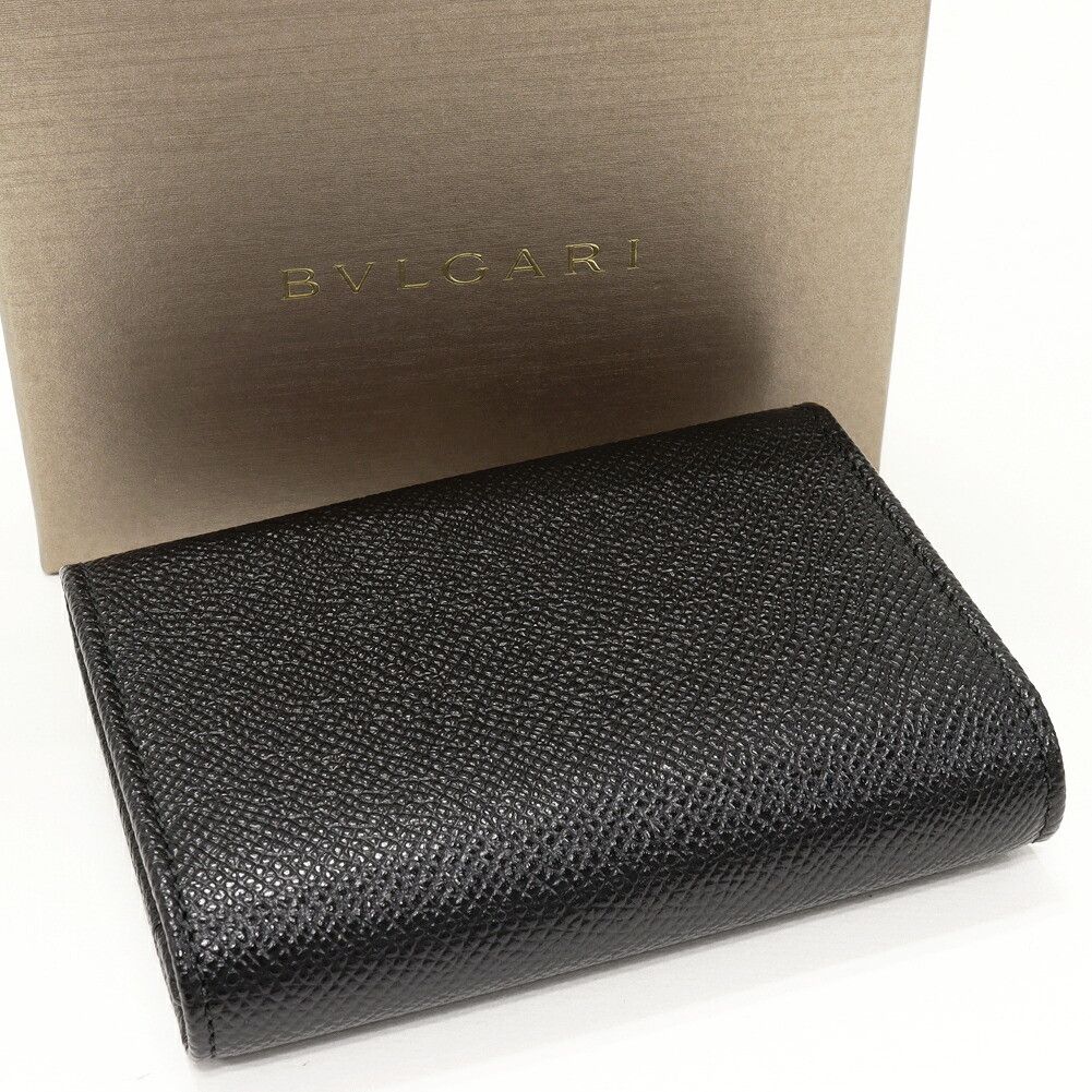 Bvlgari Bvlgari Bvlgari Bulgari Bulgari Grained Calfskin Card Holder Leather Card Case 30420 DUTY FREE for USA Size ONE SIZE - 2 Thumbnail