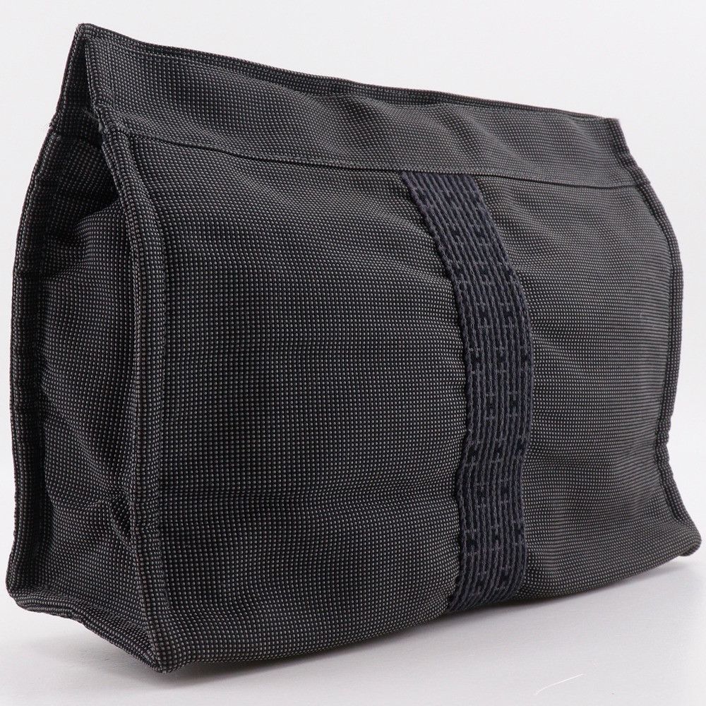 Hermes Hermes Hermès Herline Pouch MM Nylon Canvas Clutch Bag Textile Vanity Bag DUTY FREE for USA Size ONE SIZE - 3 Thumbnail
