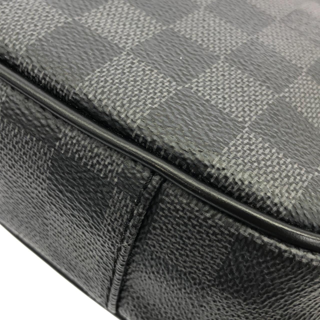 Louis Vuitton Louis Vuitton Louis Vuitton Damier Graphite Shoulder Bag Textile Shoulder Bag N41289 DUTY FREE for USA Size ONE SIZE - 4 Thumbnail