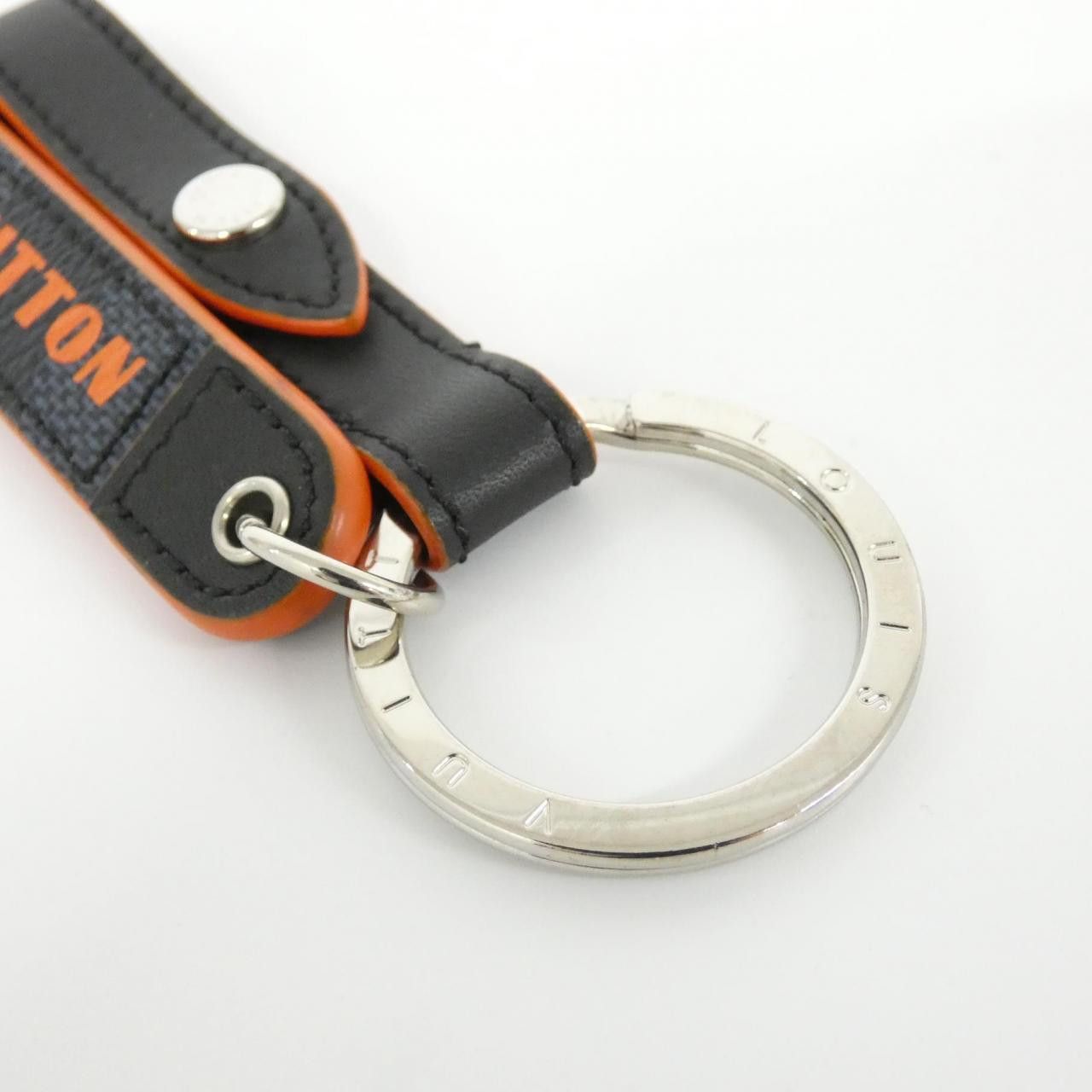 Louis Vuitton Louis Vuitton Louis Vuitton Porte Cle Belt Tab Damier Cobalt Keyring Textile Key Chain M67776 DUTY FREE for USA Size ONE SIZE - 5 Thumbnail