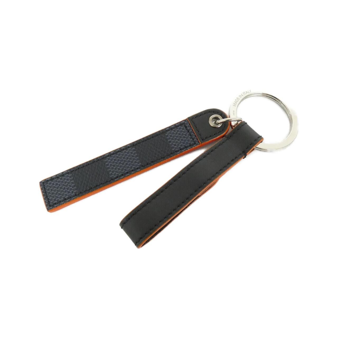 Louis Vuitton Louis Vuitton Louis Vuitton Porte Cle Belt Tab Damier Cobalt Keyring Textile Key Chain M67776 DUTY FREE for USA Size ONE SIZE - 2 Thumbnail