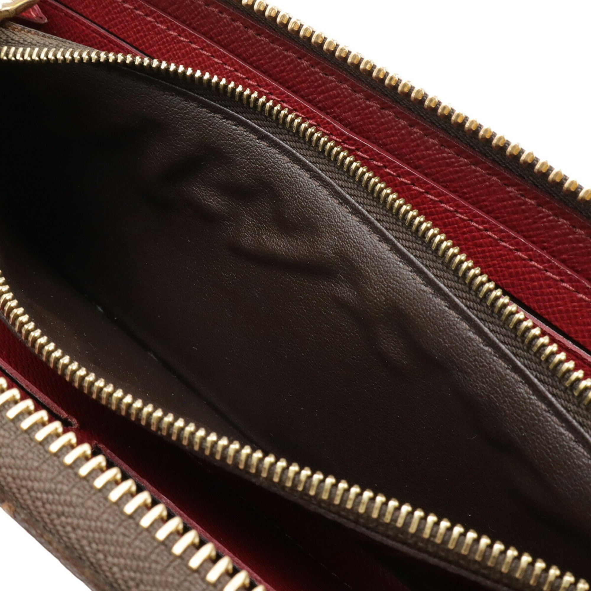 Louis Vuitton LOUIS VUITTON Monogram Portefeuille Clemence Round Long Wallet in Fuchsia M60742 Size ONE SIZE - 8 Thumbnail