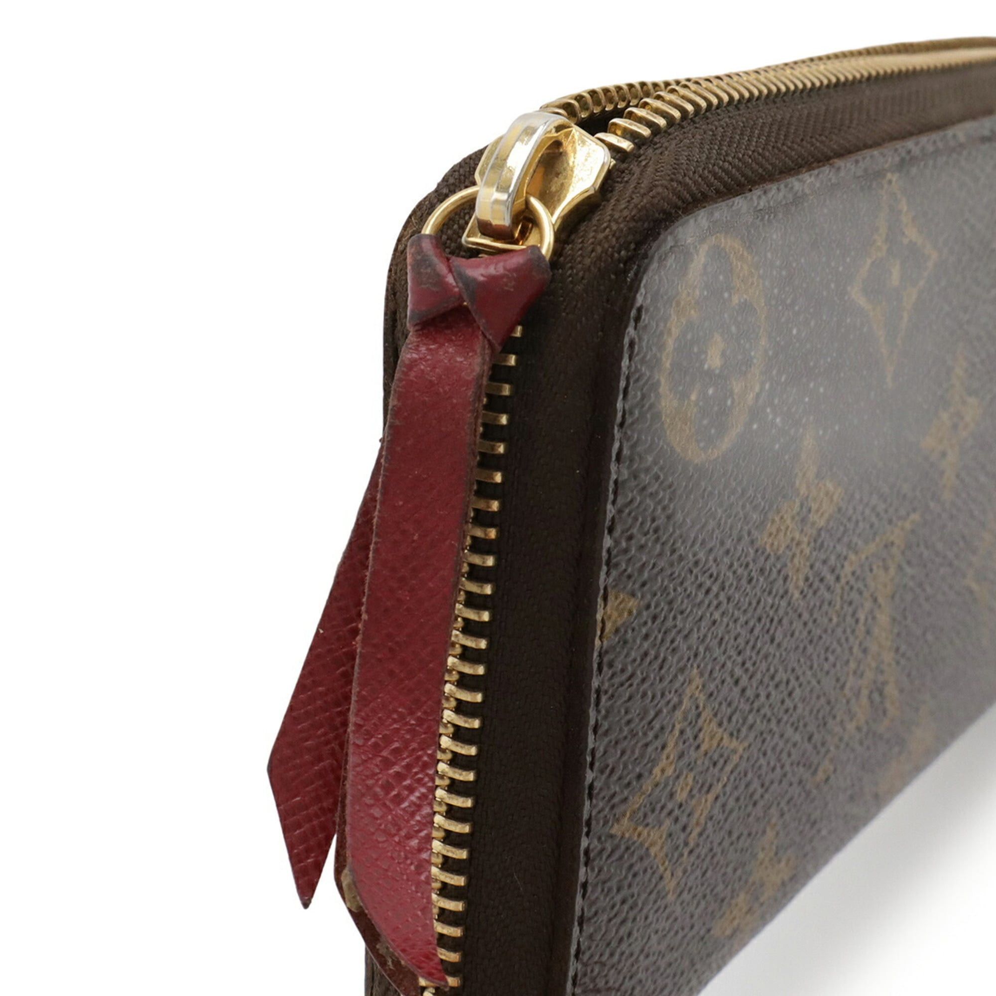 Louis Vuitton LOUIS VUITTON Monogram Portefeuille Clemence Round Long Wallet in Fuchsia M60742 Size ONE SIZE - 5 Thumbnail