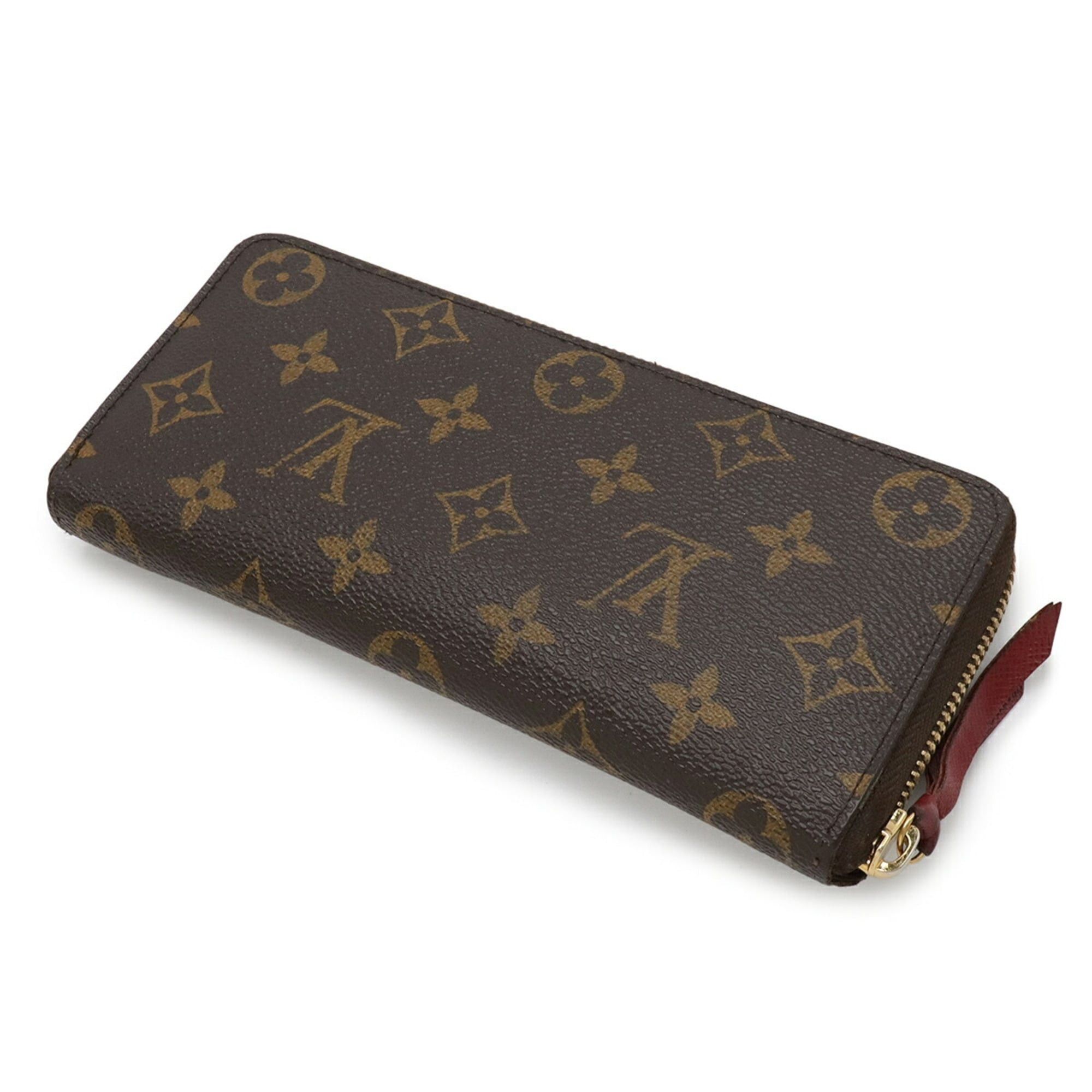 Louis Vuitton LOUIS VUITTON Monogram Portefeuille Clemence Round Long Wallet in Fuchsia M60742 Size ONE SIZE - 3 Thumbnail