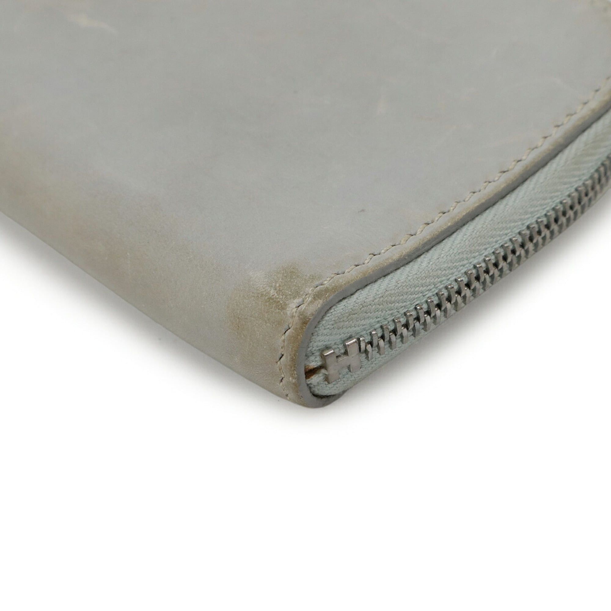 Hermes HERMES Remix Business Card Case/Card Case/Pass Case, L-Shaped, with Strap, Light Gray Leather, E Stamp Size ONE SIZE - 4 Thumbnail