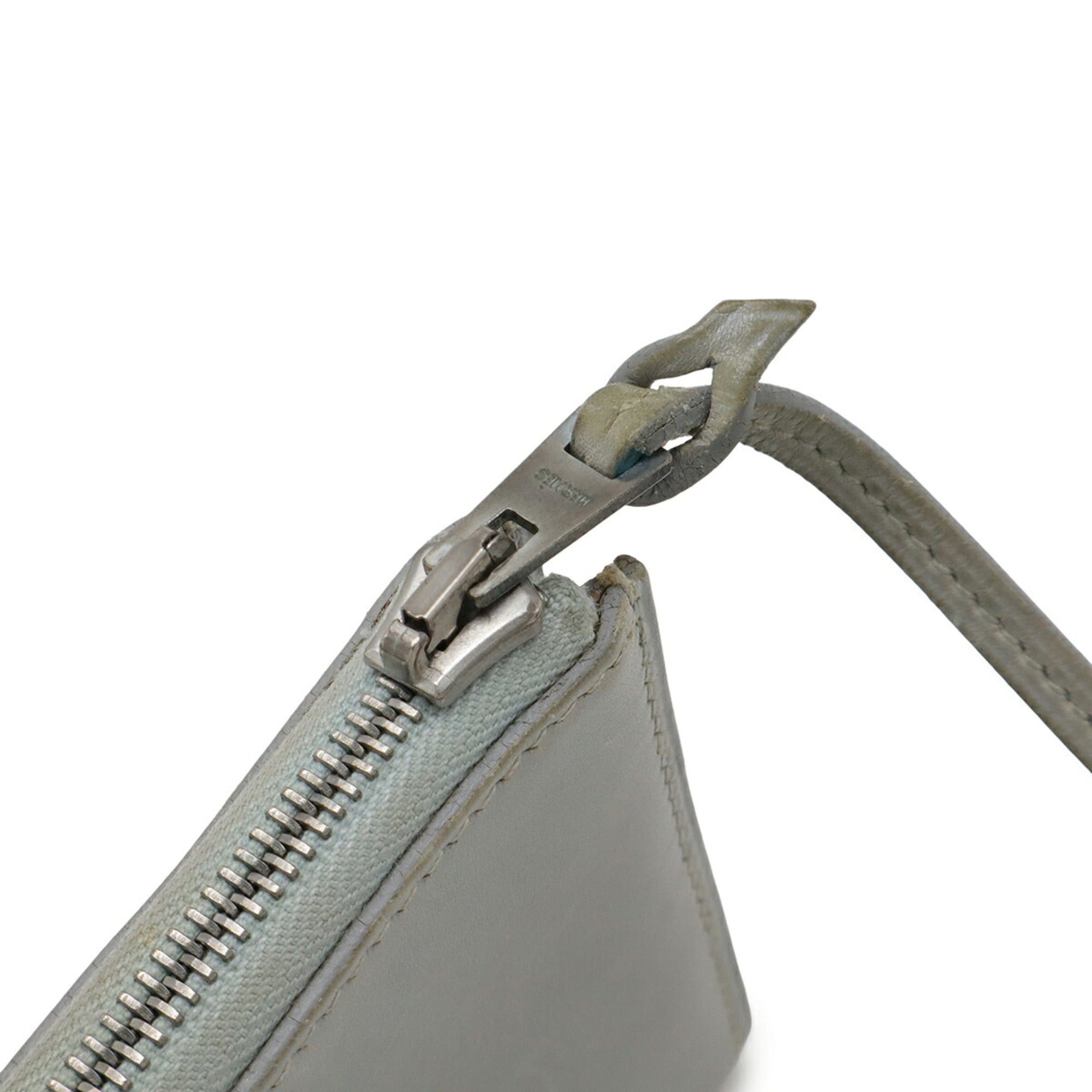 Hermes HERMES Remix Business Card Case/Card Case/Pass Case, L-Shaped, with Strap, Light Gray Leather, E Stamp Size ONE SIZE - 5 Thumbnail