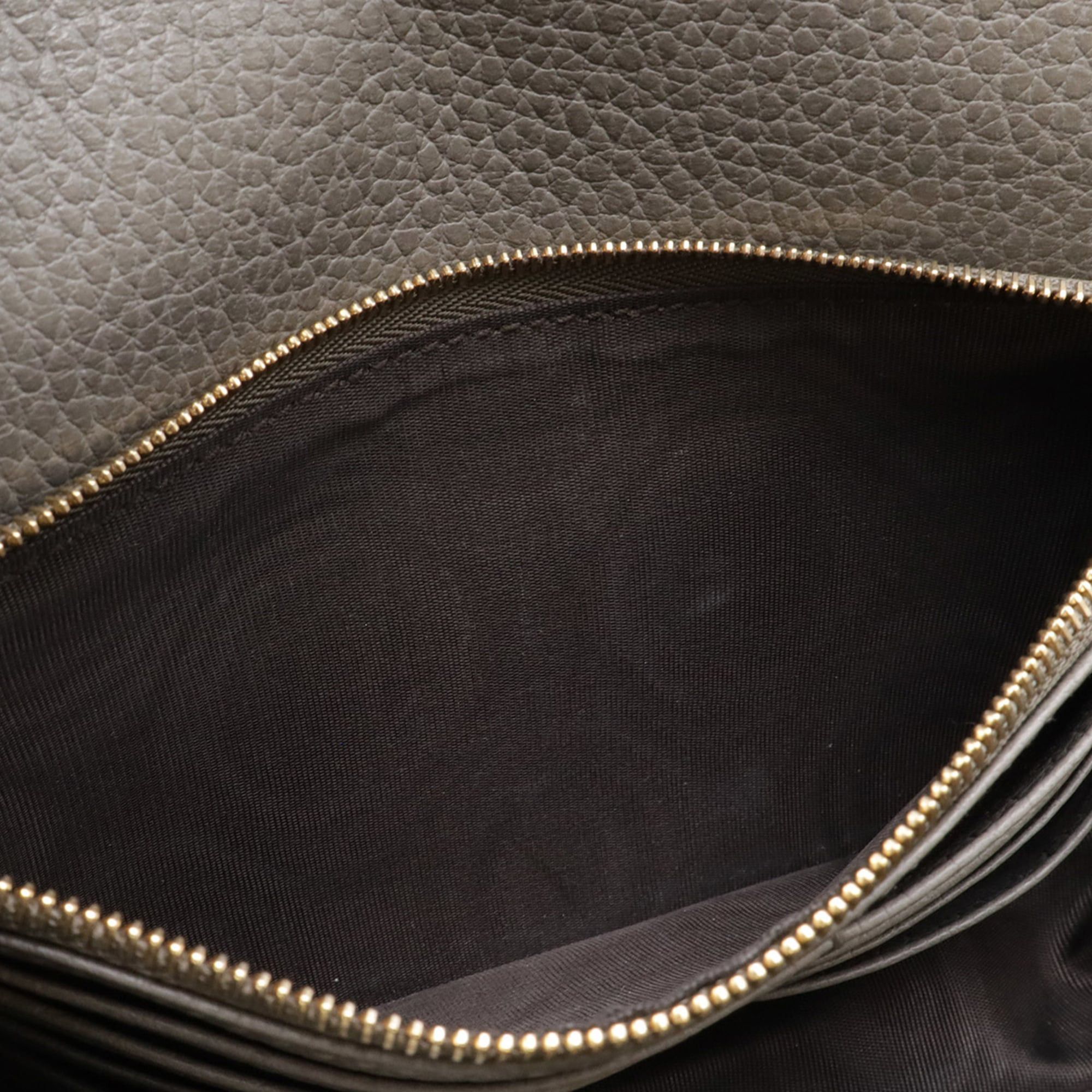 Gucci GUCCI Interlocking G Wallet, Chain Shoulder Bag, Clutch Long Leather, Gray, 510314 Size ONE SIZE - 8 Thumbnail