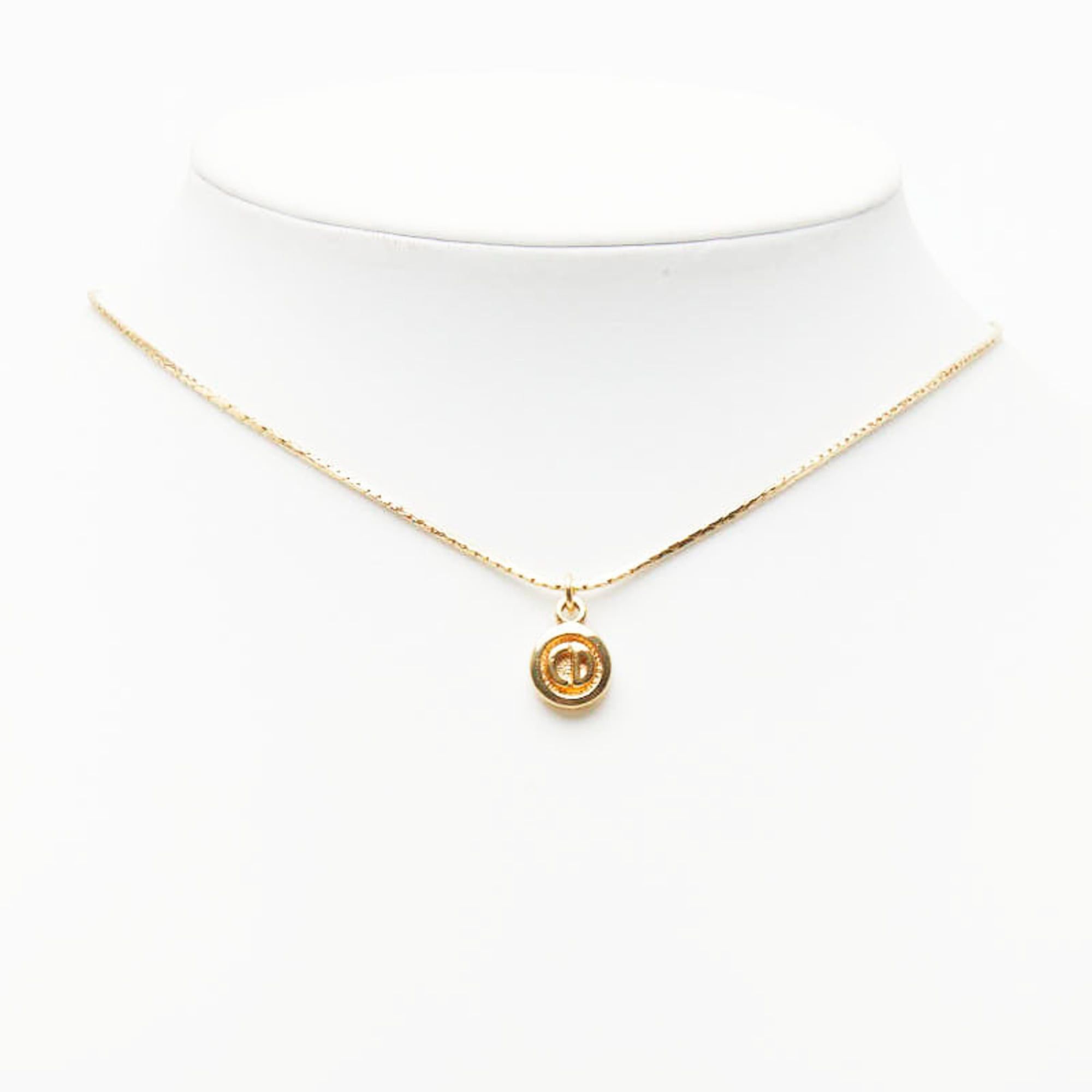 Dior Christian Dior Dior CD logo necklace, gold plated, for women. Size ONE SIZE - 7 Thumbnail