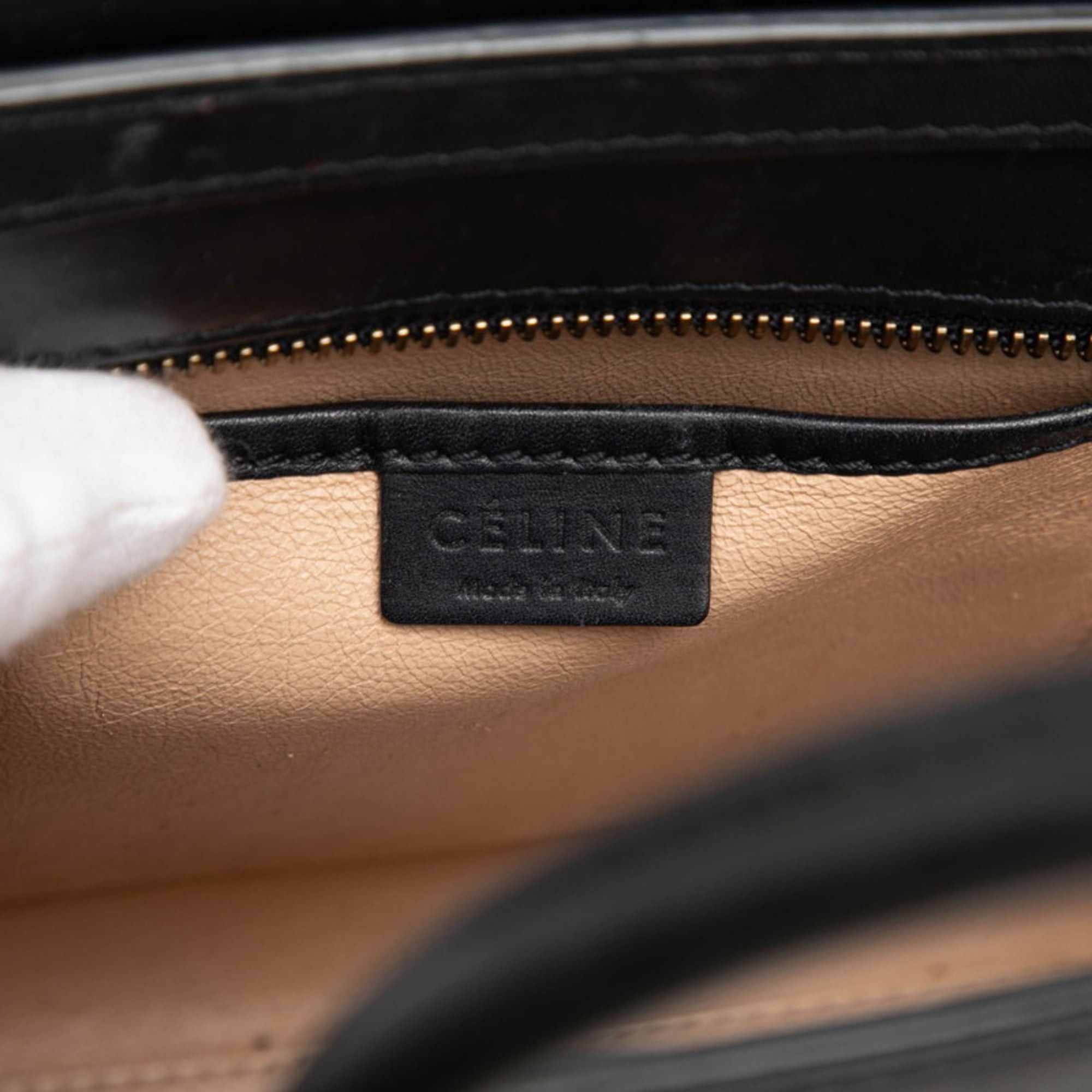 Celine Celine Luggage Nano Shopper Tricolor Handbag/Shoulder Bag, 2-Way, Brown and Multicolor Leather, Women's, CELINE Size ONE SIZE - 5 Thumbnail