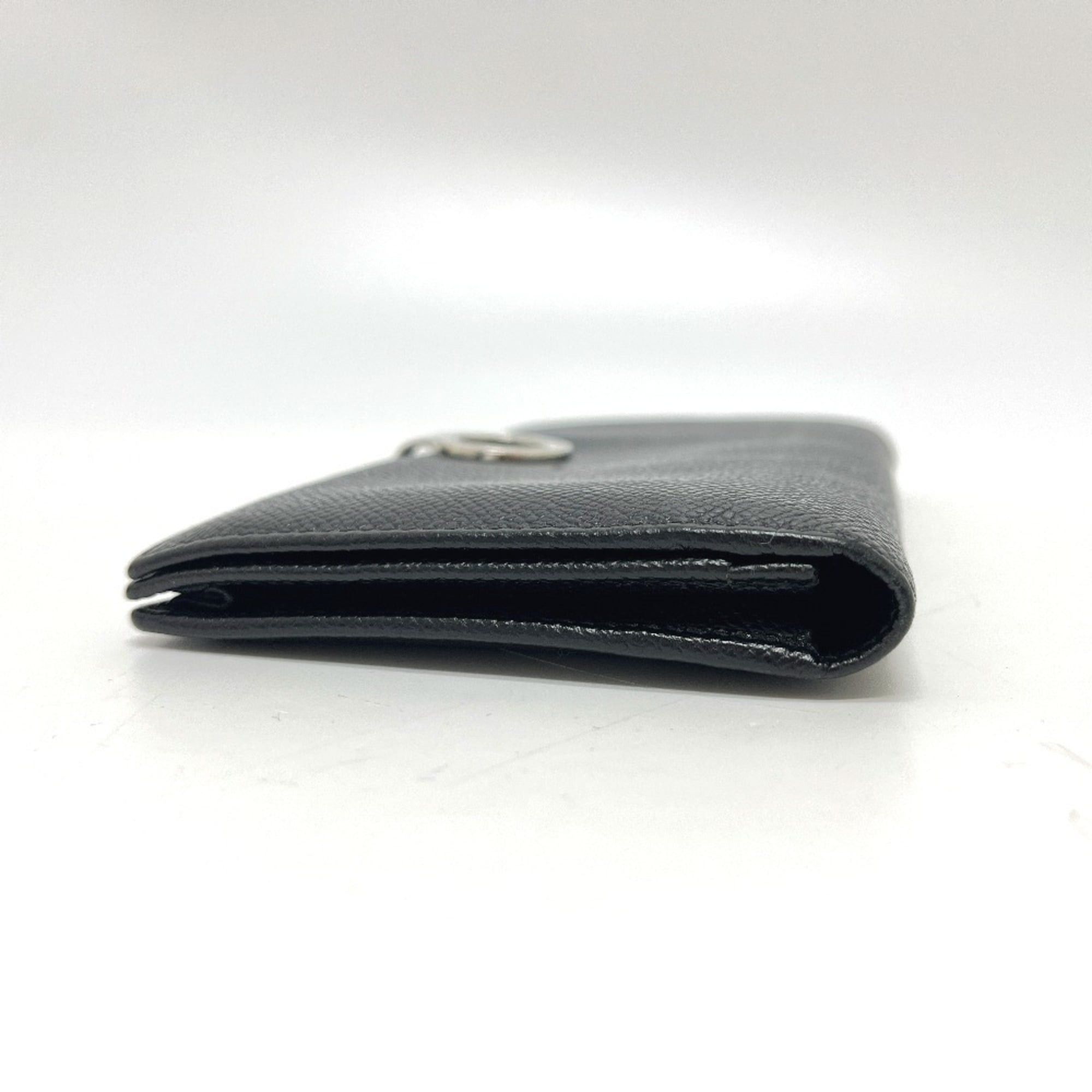 Bvlgari BVLGARI 33745 Logo Clip Bifold Wallet, Long Leather, Women's, Black Size ONE SIZE - 3 Thumbnail