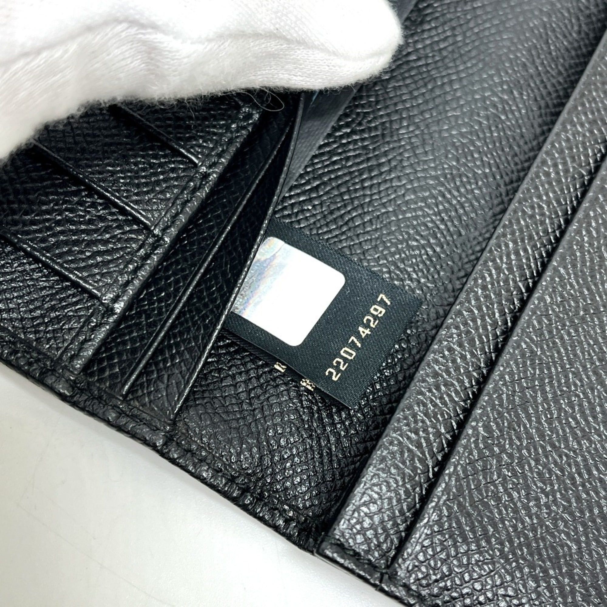 Bvlgari BVLGARI 33745 Logo Clip Bifold Wallet, Long Leather, Women's, Black Size ONE SIZE - 14 Thumbnail