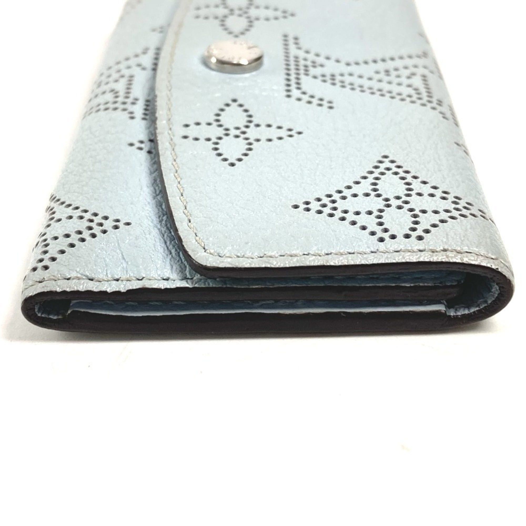 Louis Vuitton LOUIS VUITTON M81236 Monogram Mahina Multicle 4 Key Case, Leather, Men's and Women's, Blue Nuage, Size ONE SIZE - 3 Thumbnail