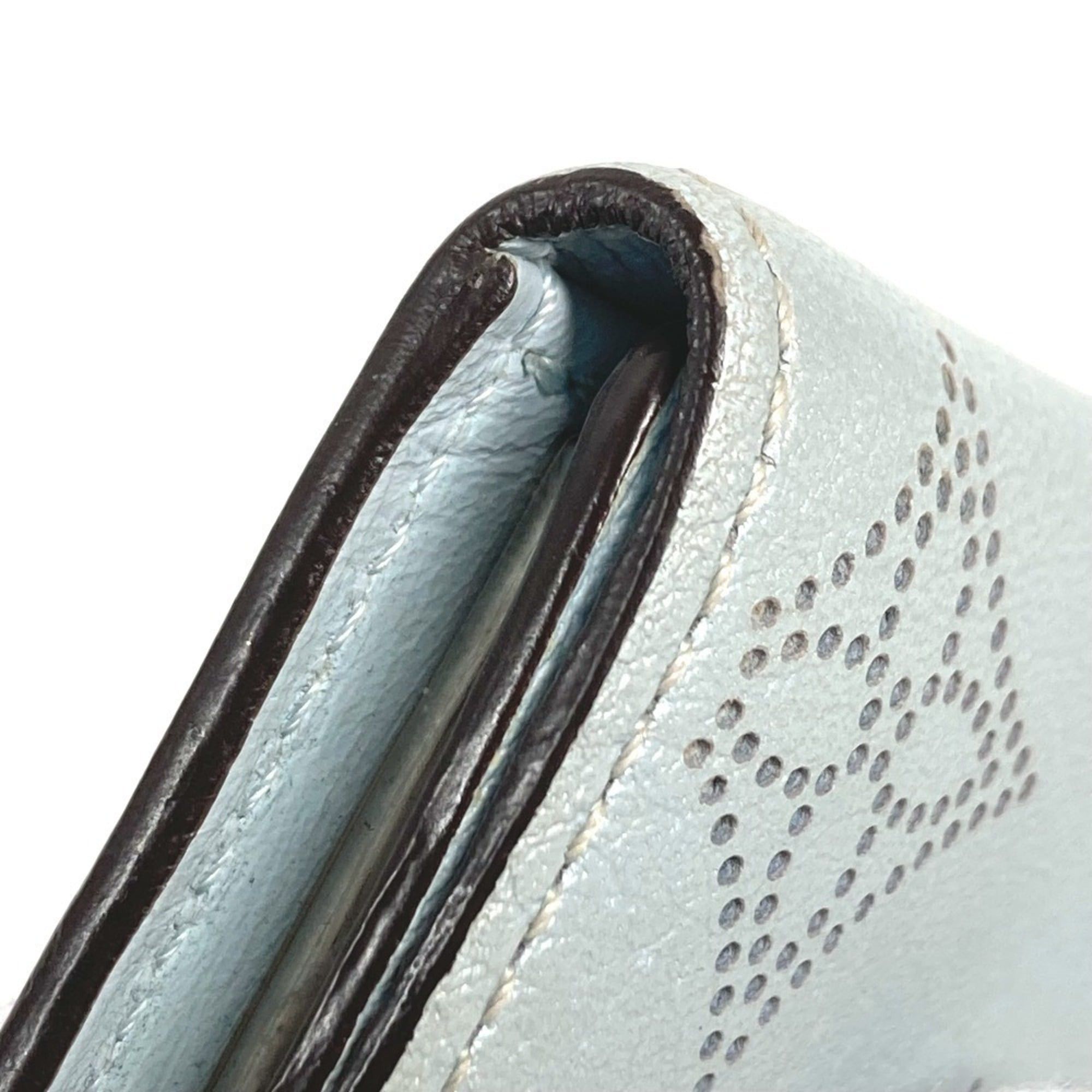 Louis Vuitton LOUIS VUITTON M81236 Monogram Mahina Multicle 4 Key Case, Leather, Men's and Women's, Blue Nuage, Size ONE SIZE - 8 Thumbnail