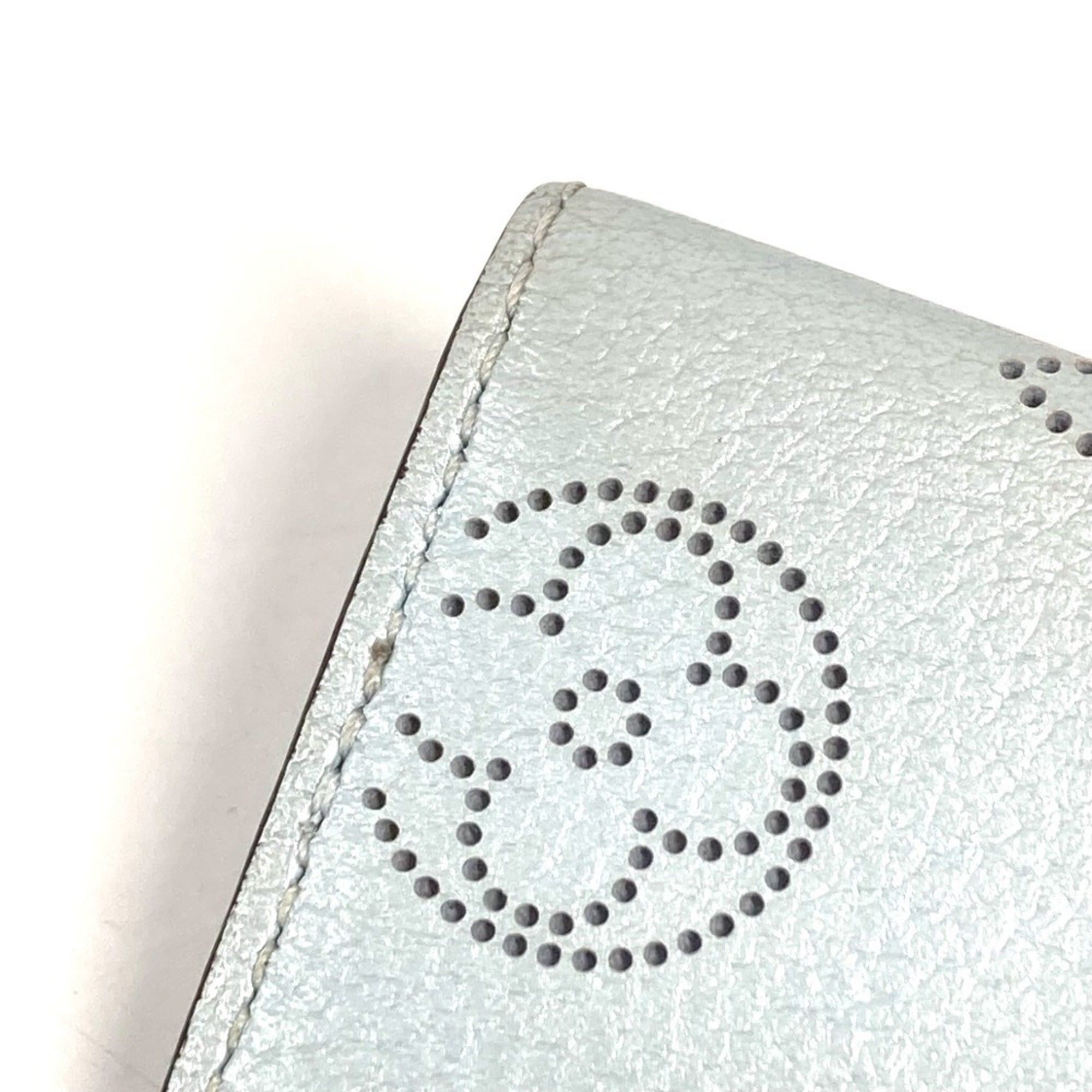 Louis Vuitton LOUIS VUITTON M81236 Monogram Mahina Multicle 4 Key Case, Leather, Men's and Women's, Blue Nuage, Size ONE SIZE - 10 Thumbnail