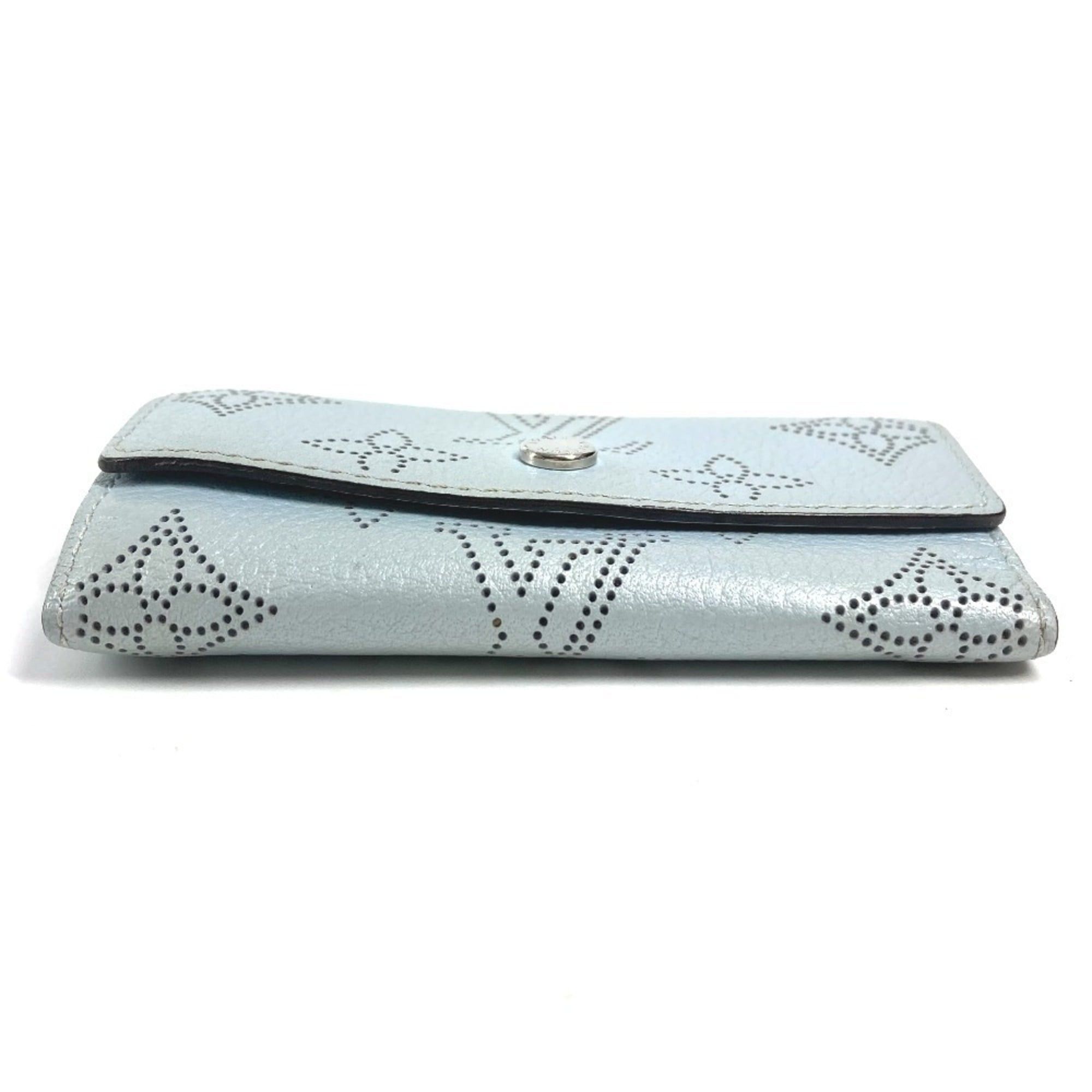 Louis Vuitton LOUIS VUITTON M81236 Monogram Mahina Multicle 4 Key Case, Leather, Men's and Women's, Blue Nuage, Size ONE SIZE - 5 Thumbnail