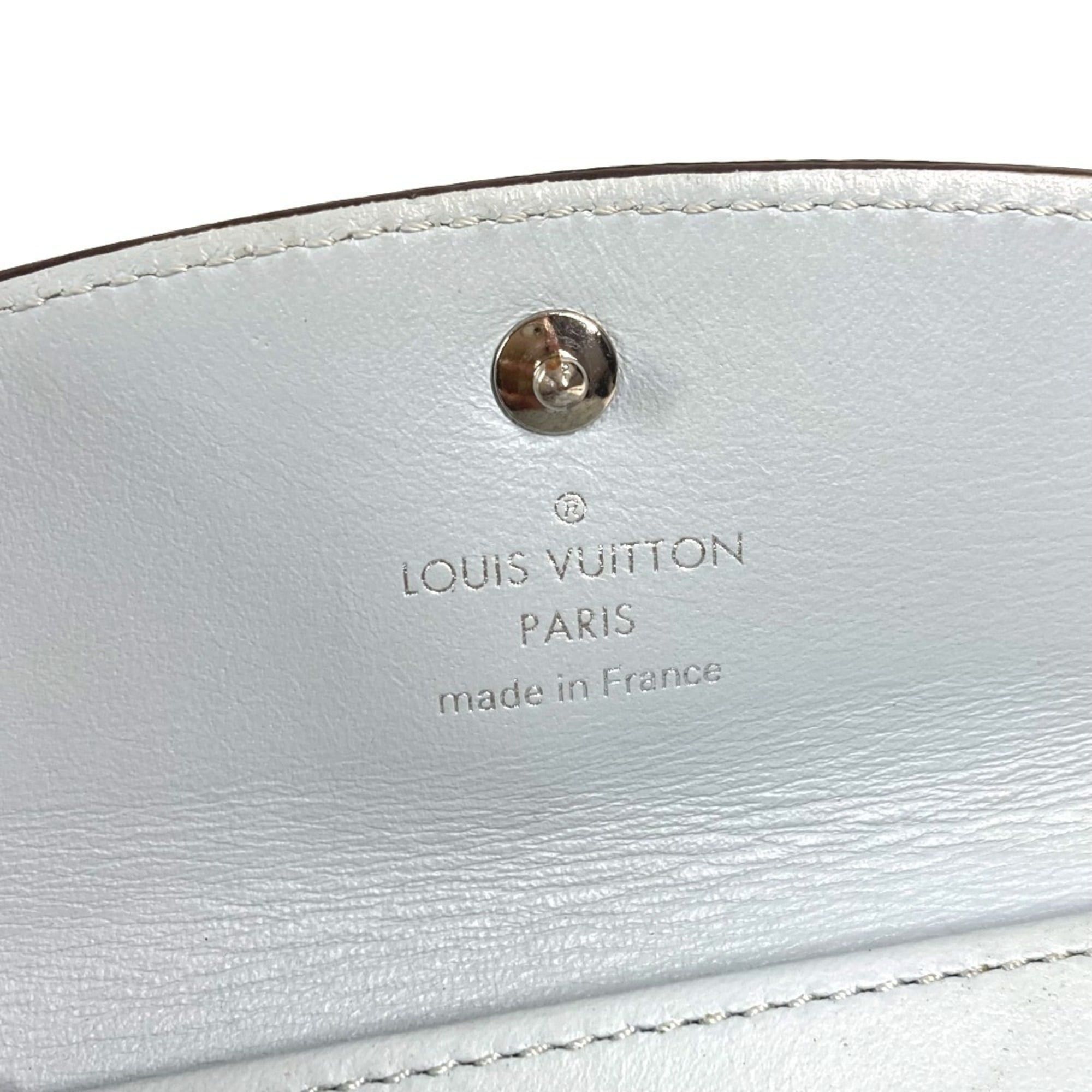 Louis Vuitton LOUIS VUITTON M81236 Monogram Mahina Multicle 4 Key Case, Leather, Men's and Women's, Blue Nuage, Size ONE SIZE - 12 Thumbnail