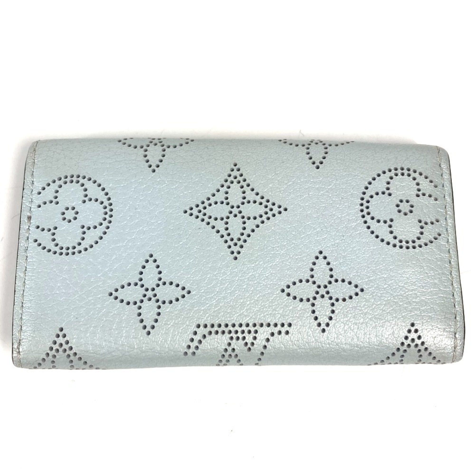 Louis Vuitton LOUIS VUITTON M81236 Monogram Mahina Multicle 4 Key Case, Leather, Men's and Women's, Blue Nuage, Size ONE SIZE - 2 Thumbnail