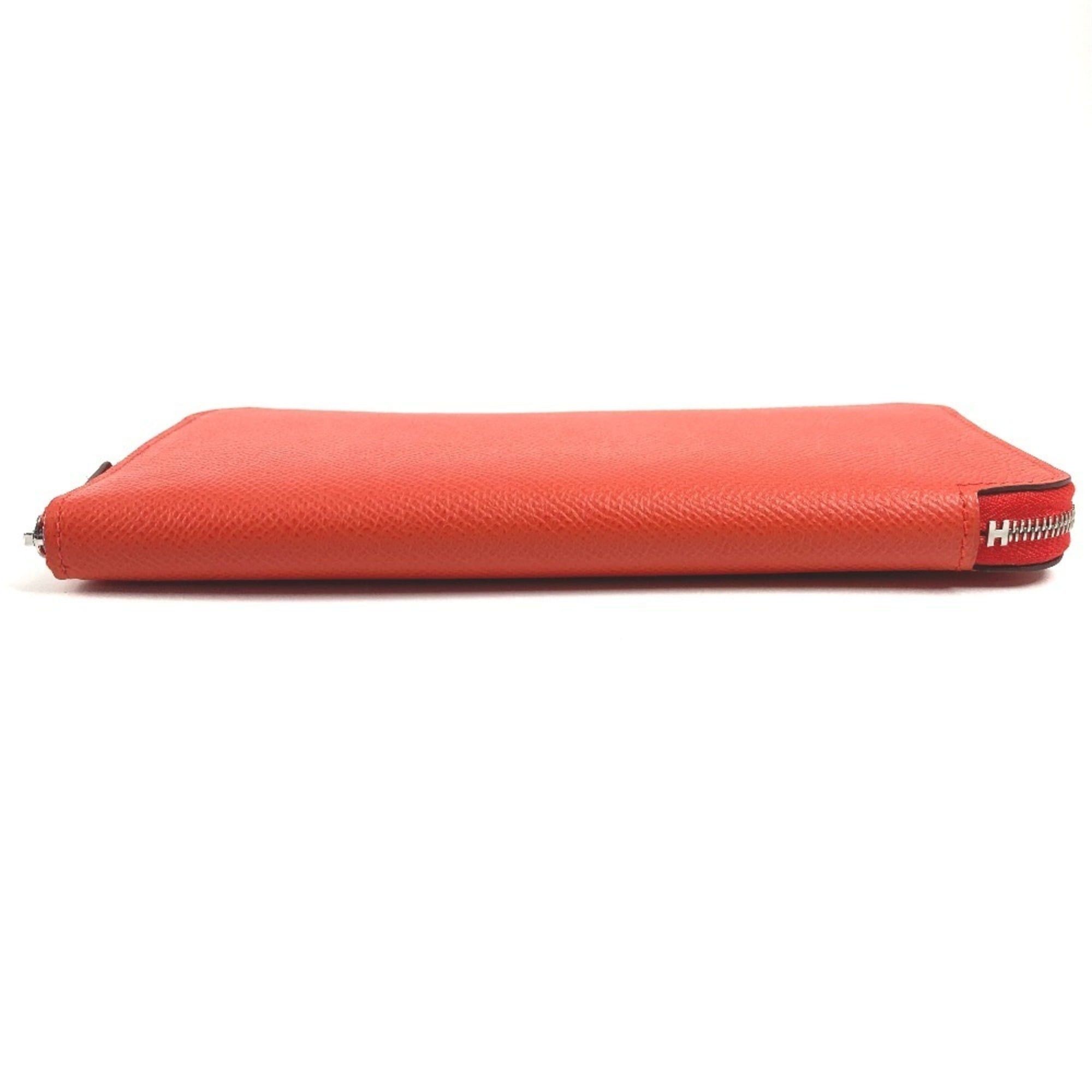 Hermes HERMES Azap Long Silk-in Wallet, Wallet with Round Zipper, Epson, Women's Capucines, Orange Size ONE SIZE - 5 Thumbnail
