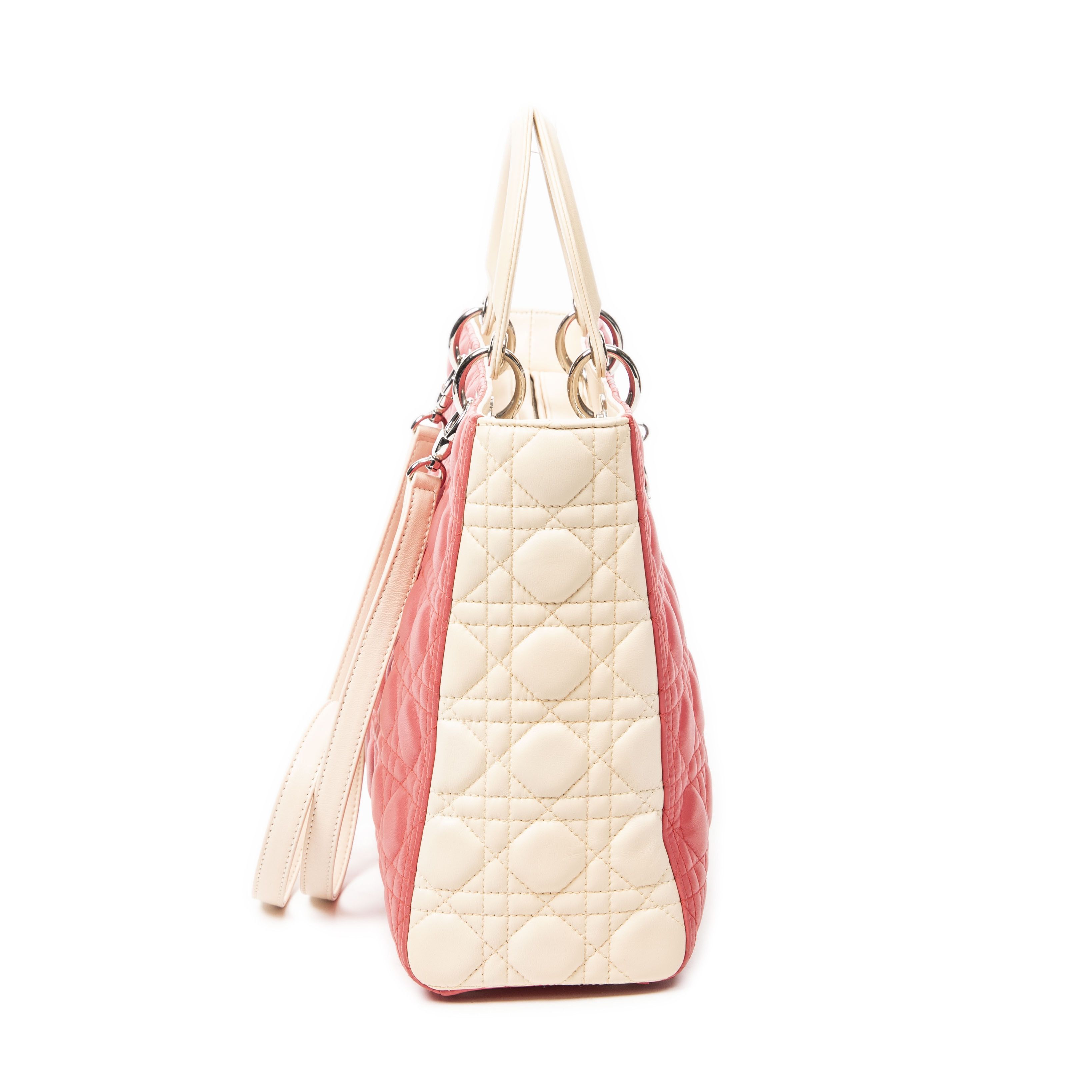 Dior Large Bicolor Lady Dior Zip Size ONE SIZE - 4 Thumbnail