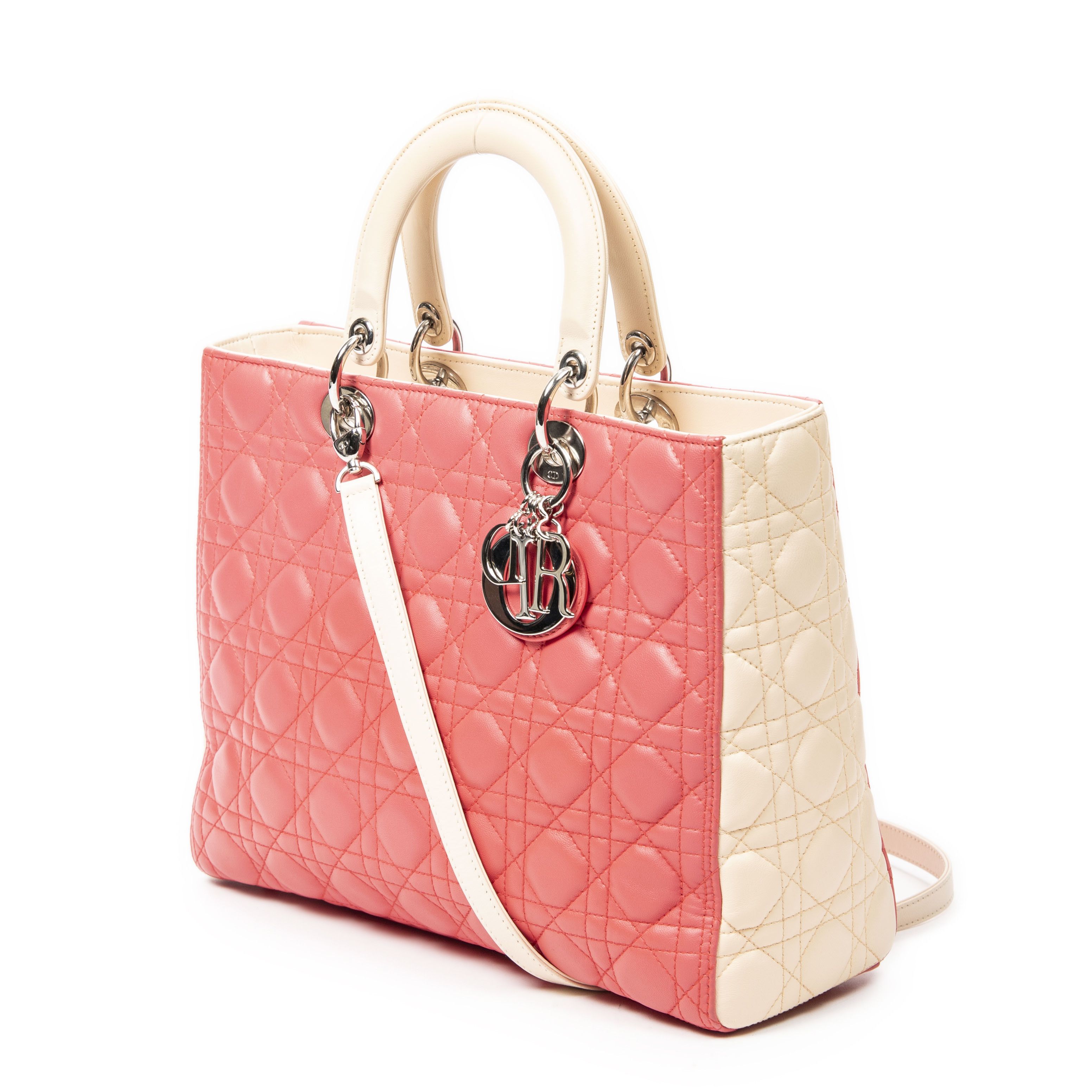 Dior Large Bicolor Lady Dior Zip Size ONE SIZE - 2 Thumbnail
