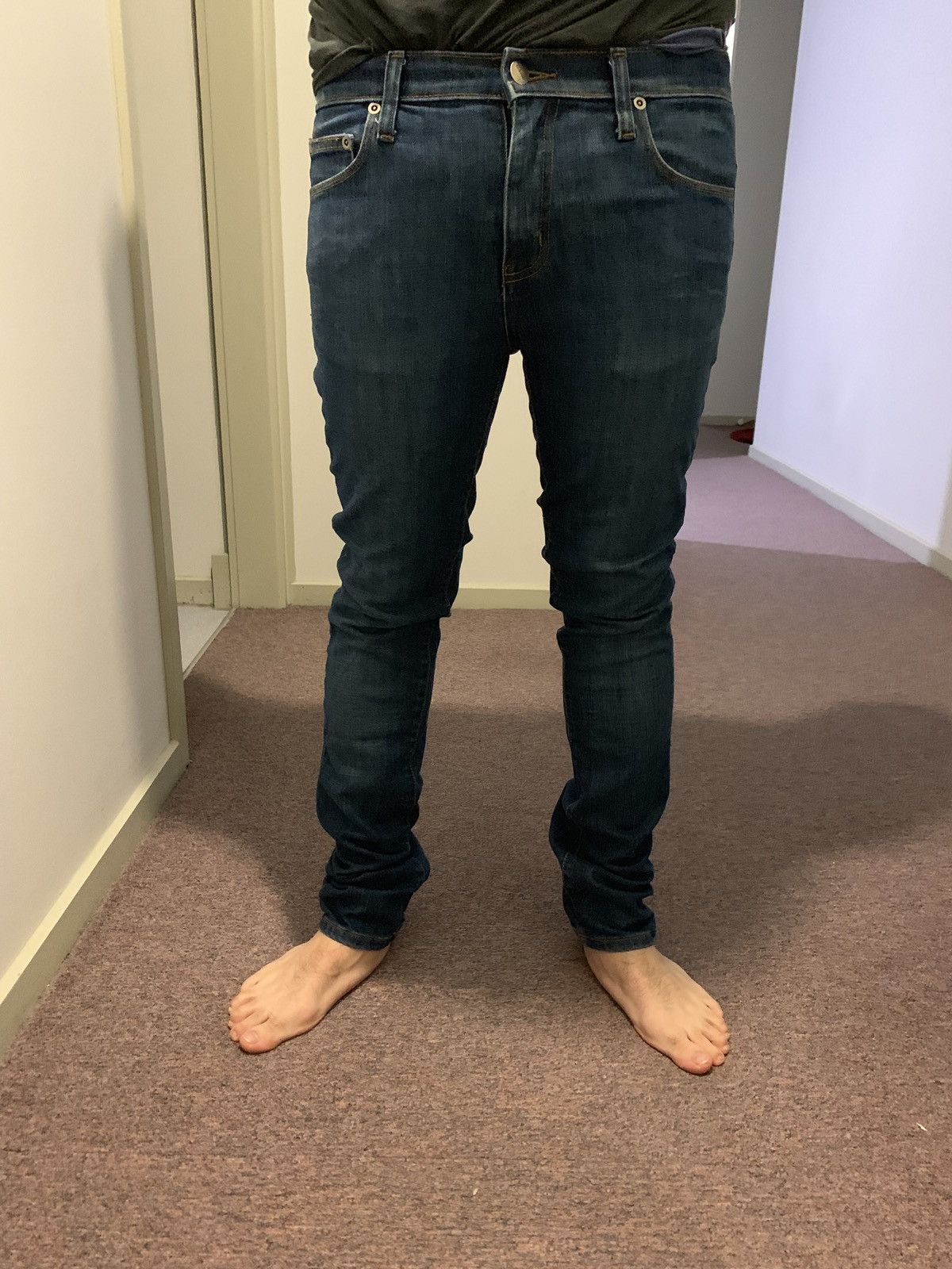 Claude Maus Claude maus electric blue skinny denim jeans like ksubi Size US 30 / EU 46 - 1 Thumbnail