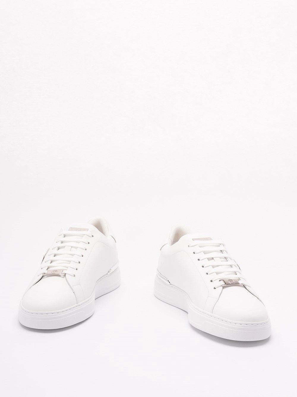 Philipp Plein Leather Low-Top Sneaker `Hexagon` Size US 7 / EU 40 - 2 Thumbnail
