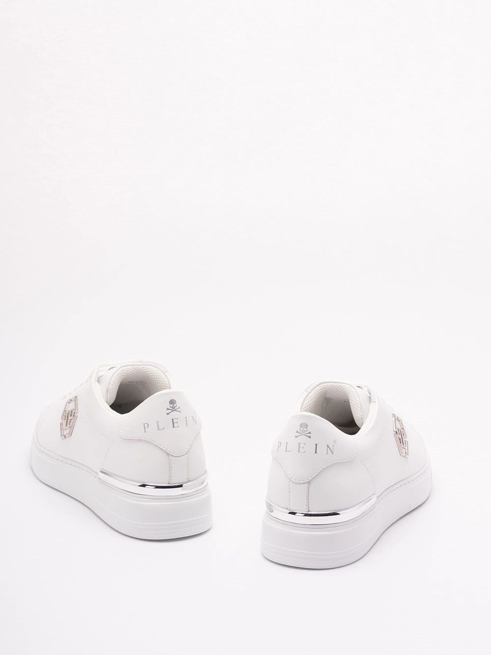 Philipp Plein Leather Low-Top Sneaker `Hexagon` Size US 12 / EU 45 - 3 Thumbnail