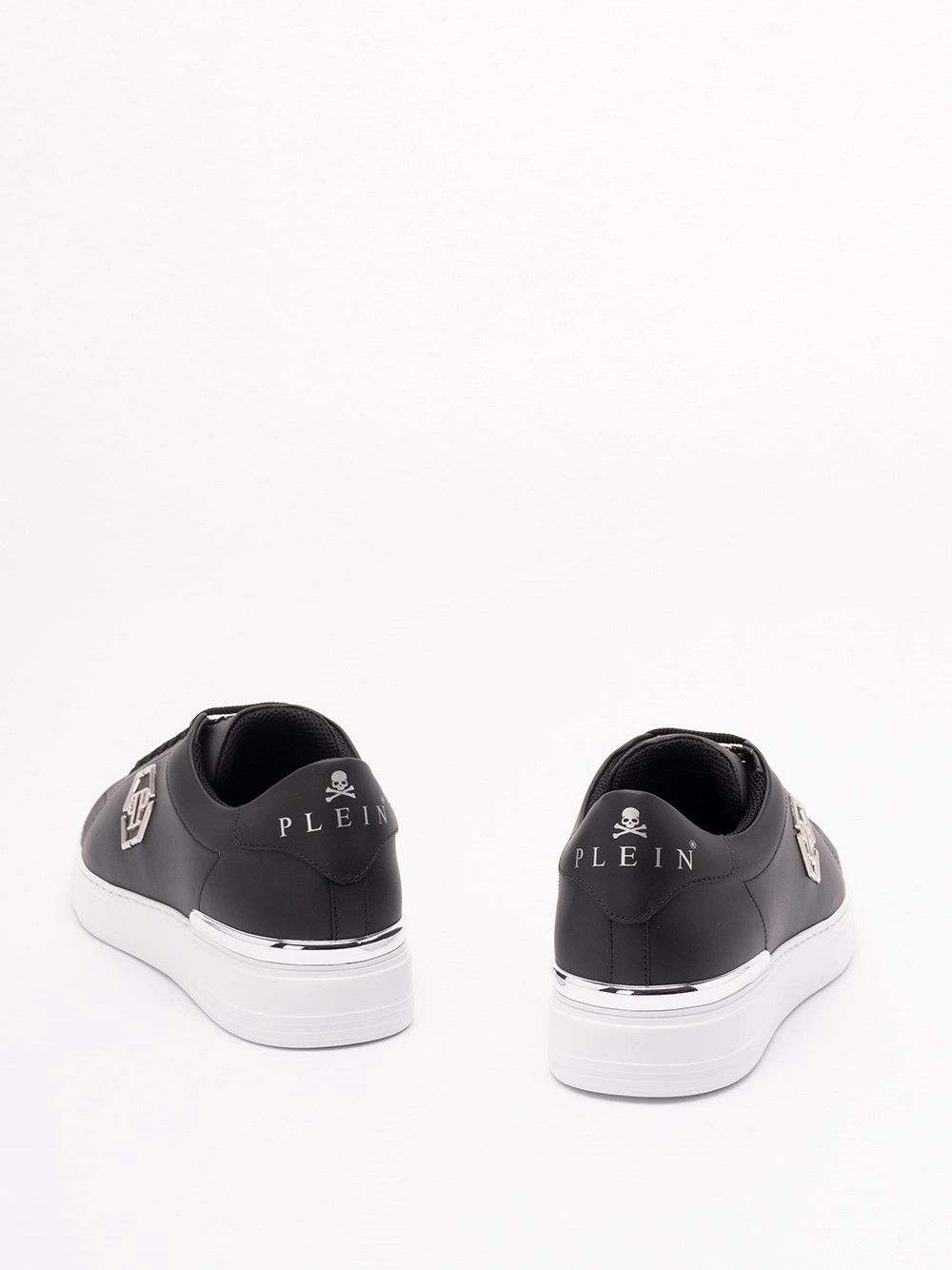 Philipp Plein Leather Low-Top Sneaker `Hexagon` Size US 8 / EU 41 - 3 Thumbnail
