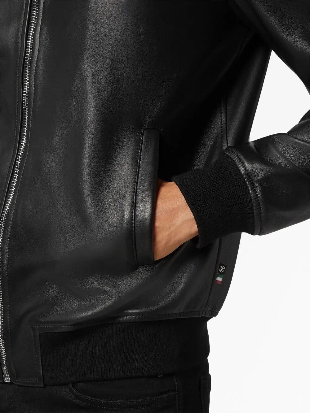 Philipp Plein Leather Bomber Billy Jacket Size US M / EU 48-50 / 2 - 5 Thumbnail