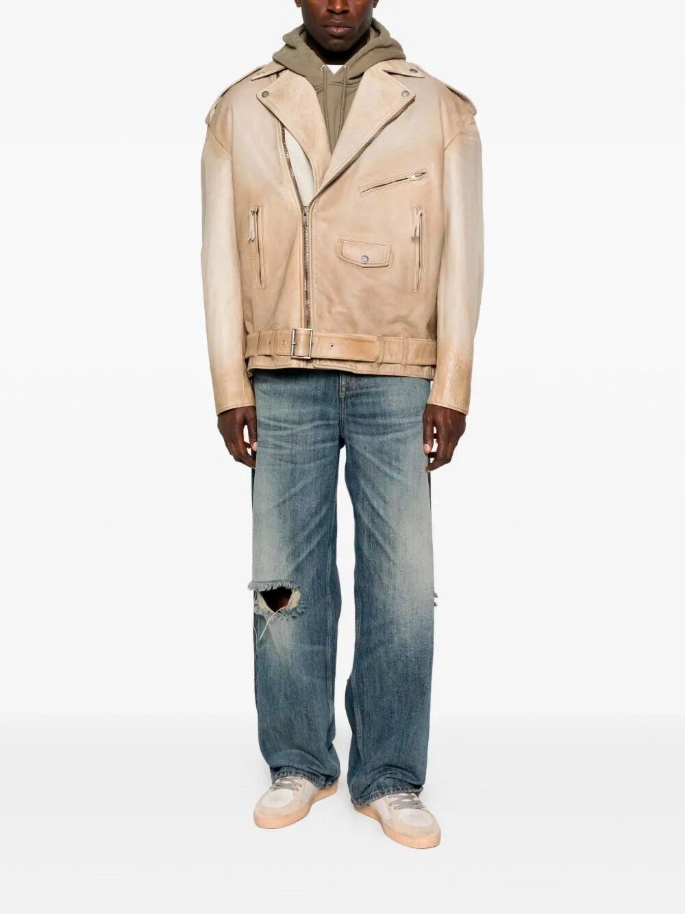 Golden Goose `Journey` Leather Jacket Size US XL / EU 56 / 4 - 2 Thumbnail