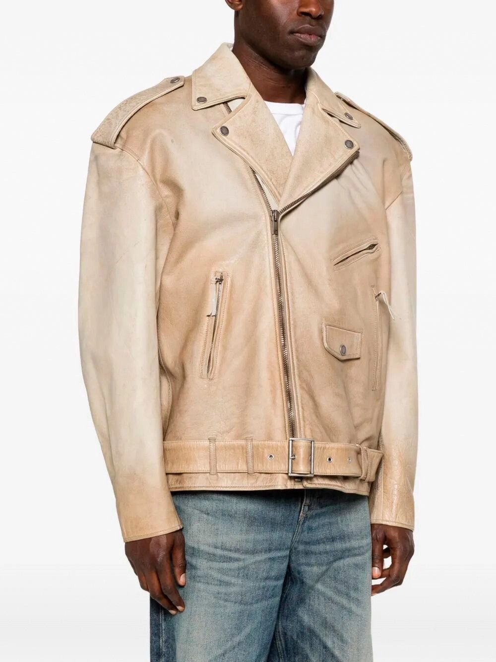 Golden Goose `Journey` Leather Jacket Size US XL / EU 56 / 4 - 4 Thumbnail
