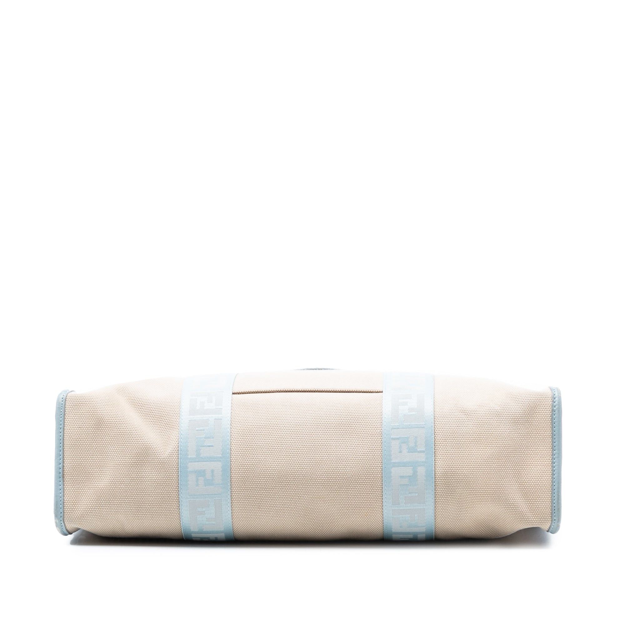 Fendi Zucca Trimmed Canvas Tote Size ONE SIZE - 3 Thumbnail