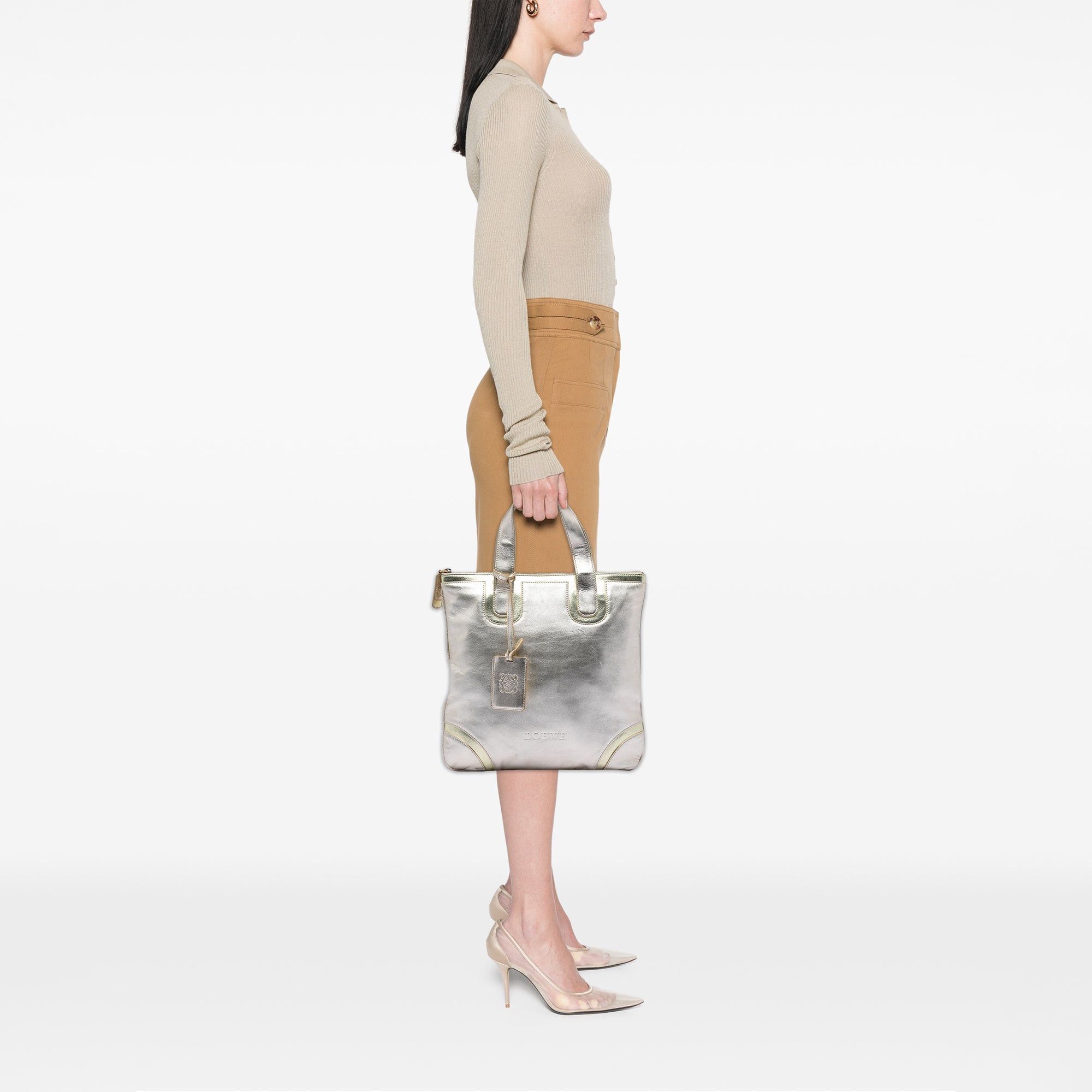Loewe Metallic Leather Tote Size ONE SIZE - 7 Thumbnail