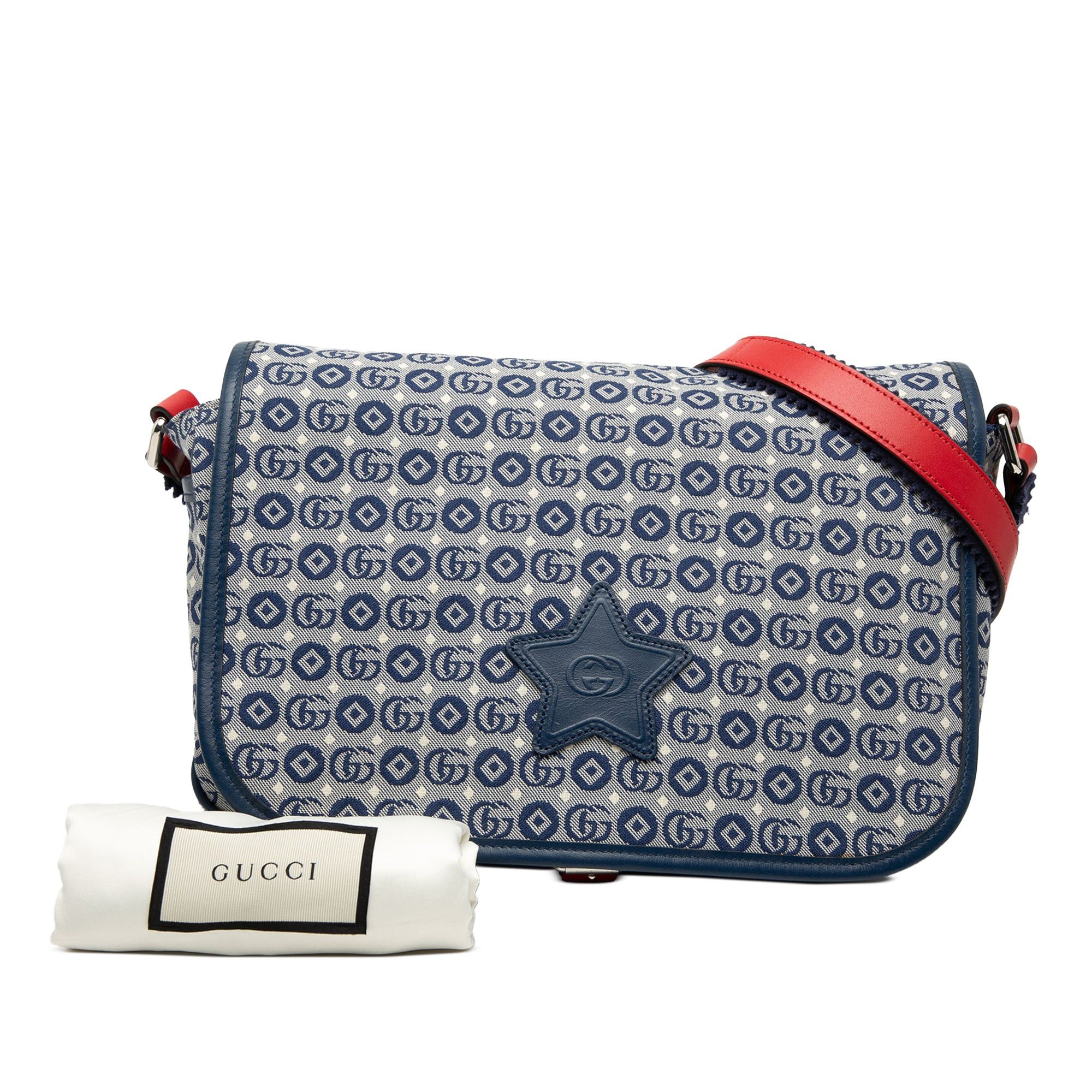 Gucci Kids GG Canvas Star Messenger Bag Size ONE SIZE - 8 Thumbnail