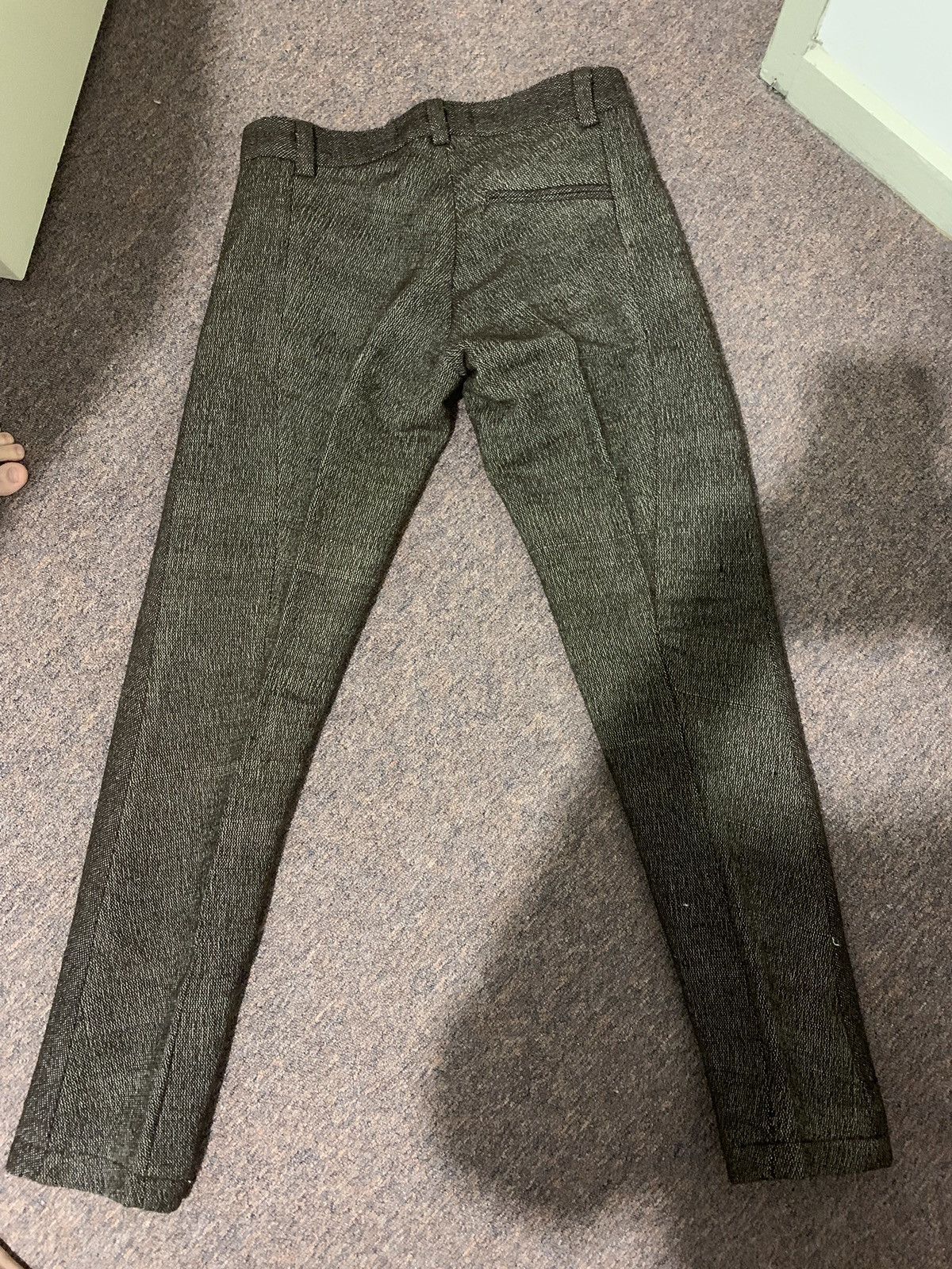Lentrian Lentrian Brown Wool Trousers – Heavyweight, Cotton Lined Size US 30 / EU 46 - 7 Thumbnail