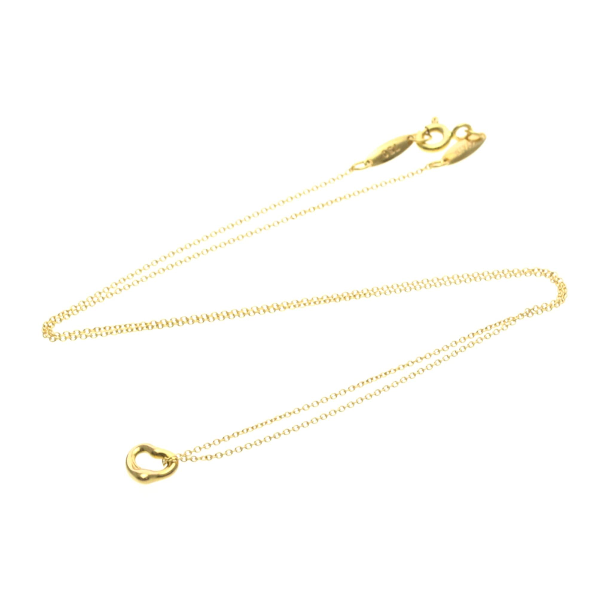 Tiffany & Co. Tiffany Open Heart Extra Mini Necklace Pink Gold (18K) No Stone Men,Women Fashion Pendant Necklace (Pink Gold) Size ONE SIZE - 14 Thumbnail