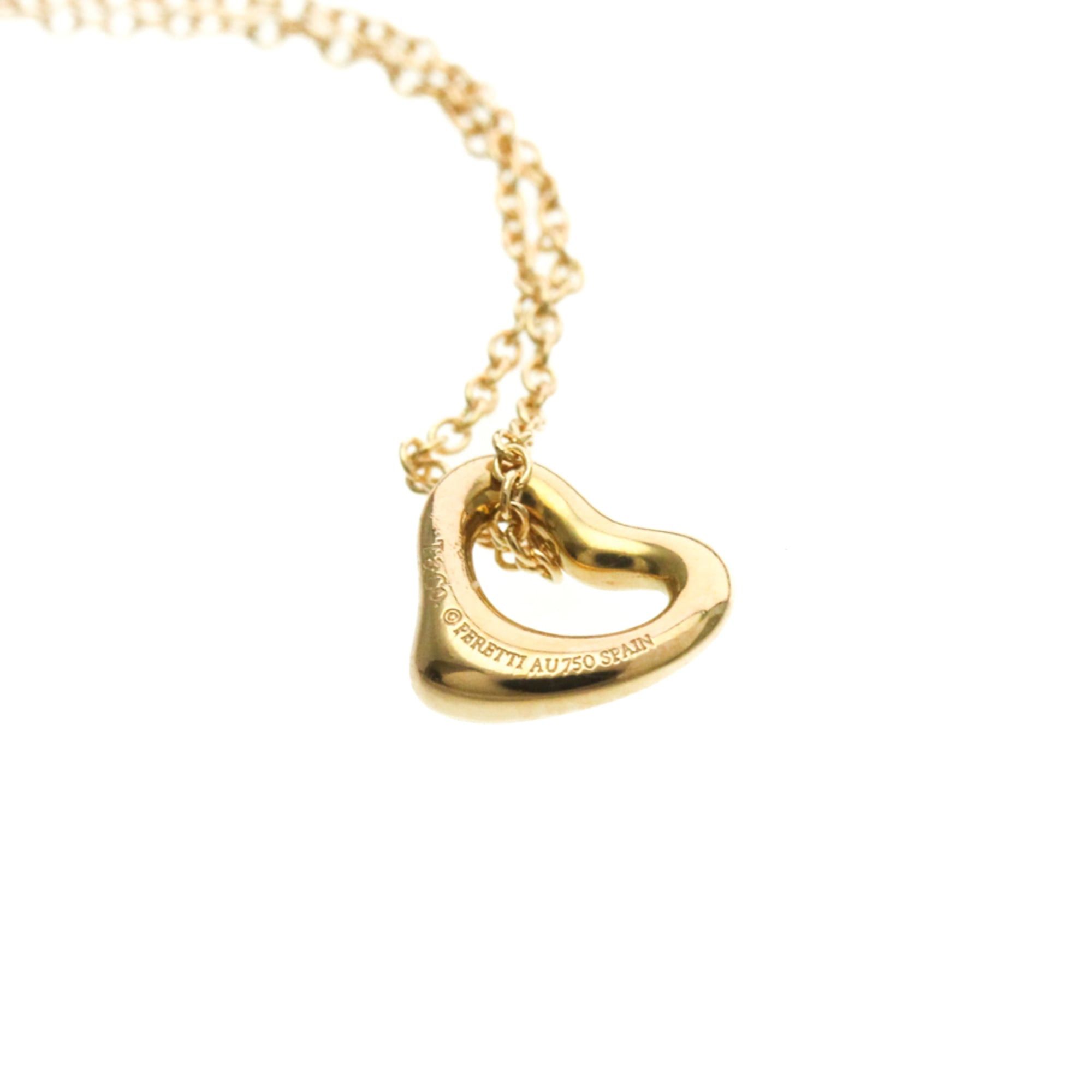Tiffany & Co. Tiffany Open Heart Extra Mini Necklace Pink Gold (18K) No Stone Men,Women Fashion Pendant Necklace (Pink Gold) Size ONE SIZE - 7 Thumbnail