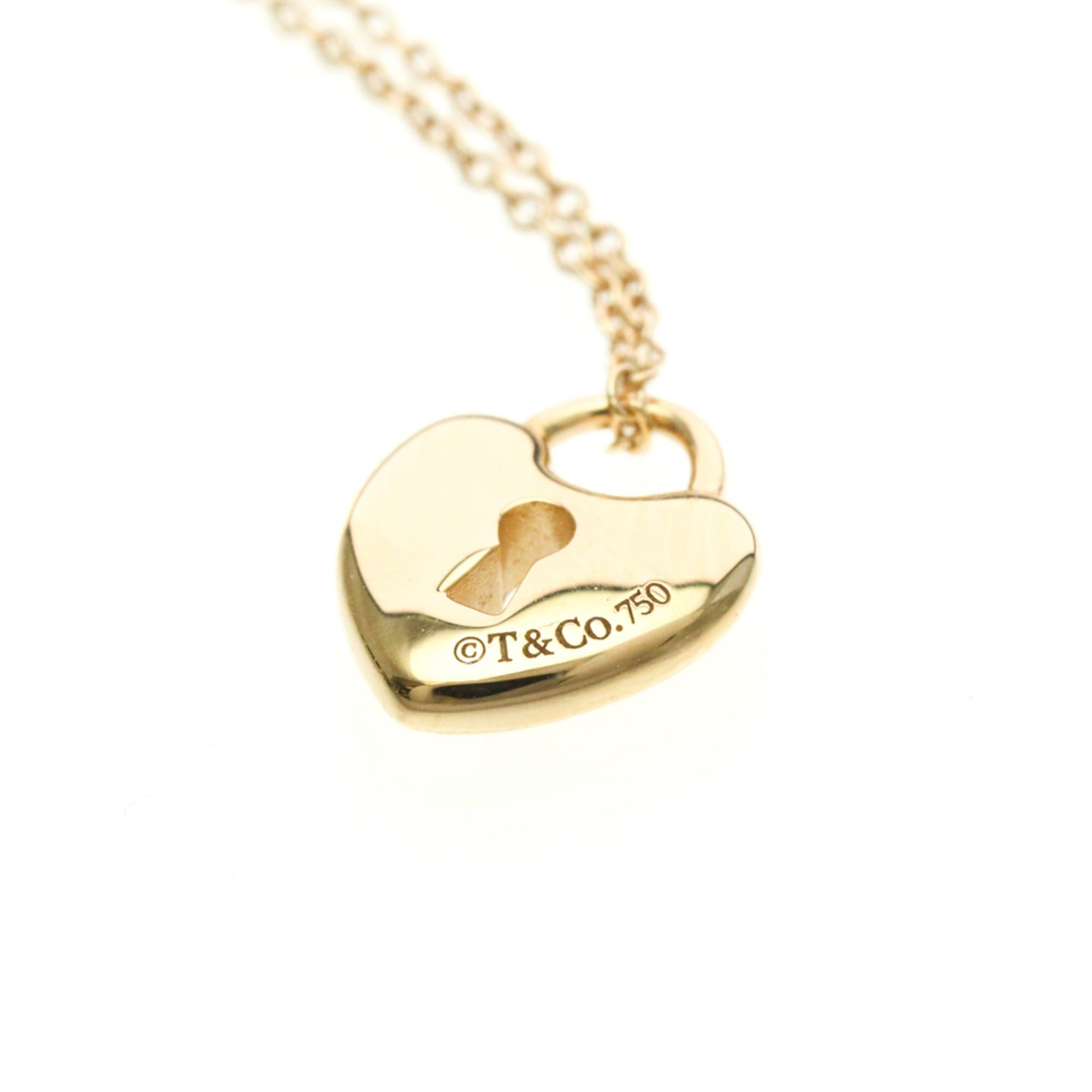 Tiffany & Co. Tiffany Heart Lock Necklace Pink Gold (18K) No Stone Men,Women Fashion Pendant Necklace (Pink Gold) Size ONE SIZE - 7 Thumbnail